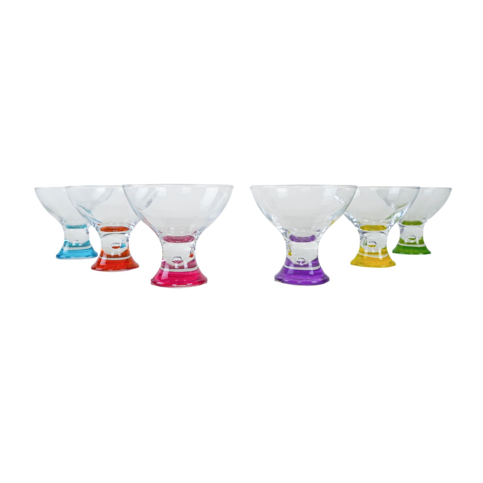 Set Of Dessert Bowls, Italian Design, 1980s, Production: Italy