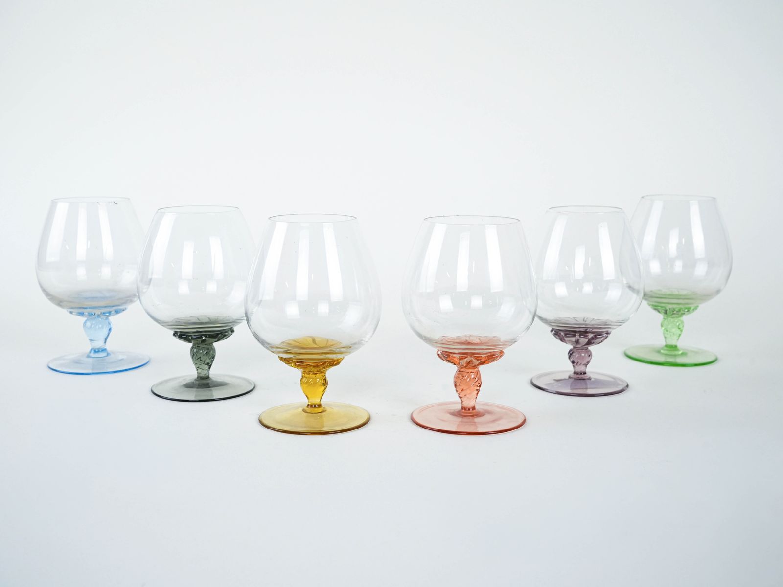 Set Of Cognac Glasses, Italian Design, 1970s, Production: Italy photo for sale