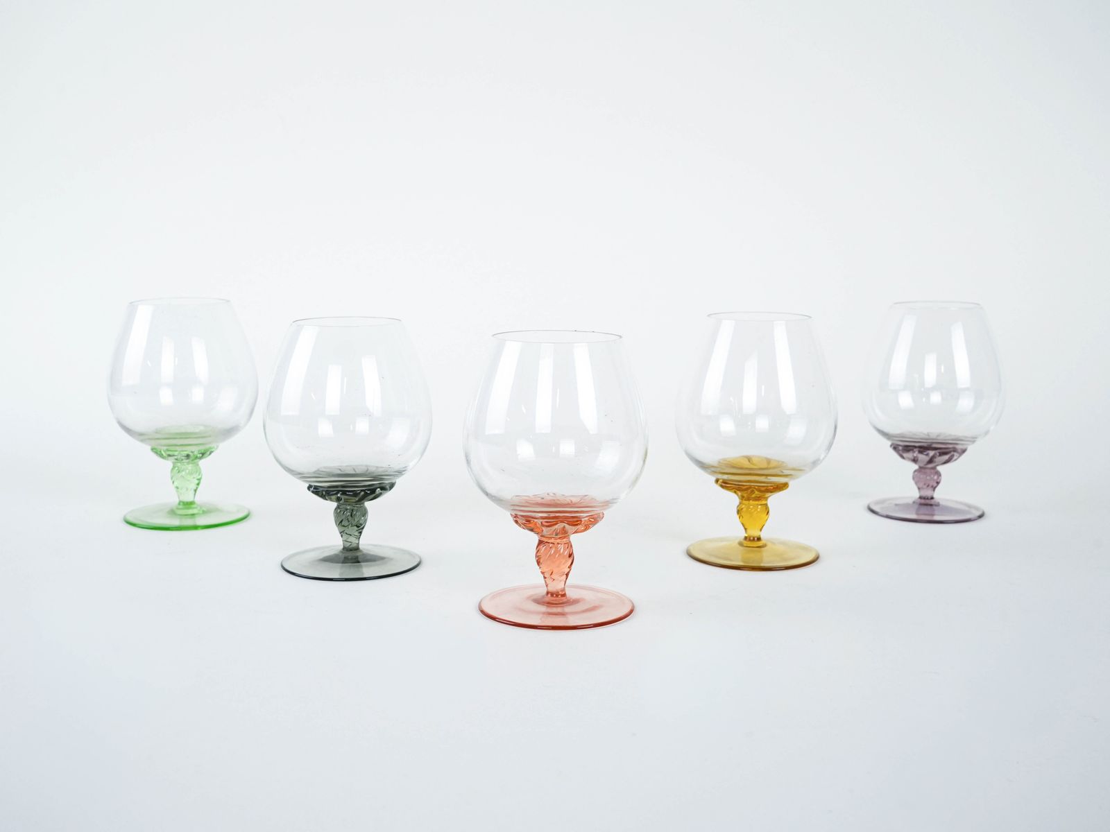 Set Of Cognac Glasses, Italian Design, 1970s, Production: Italy photo buy