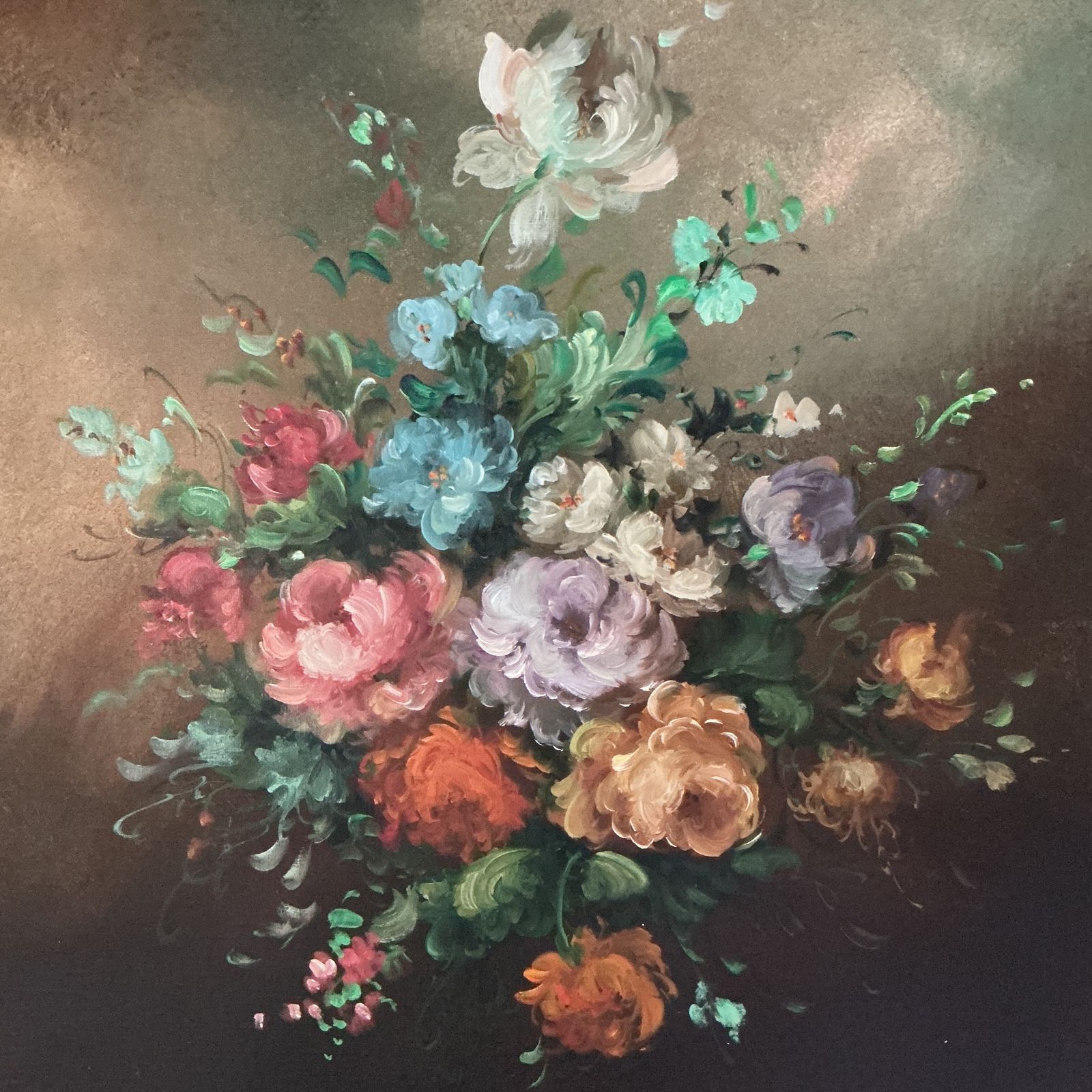Continental School Still Life With Flowers photo furniture