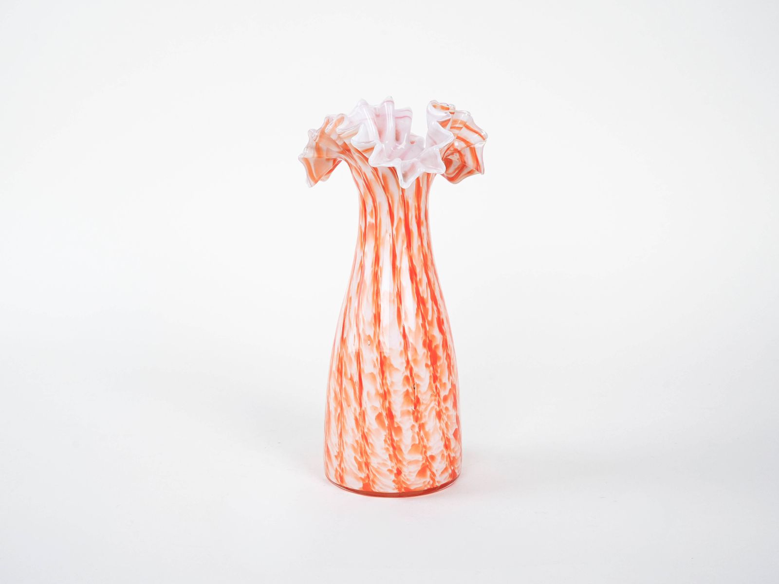 Orange Vase, Italian Design, 1960s, Made In Italy photo for sale