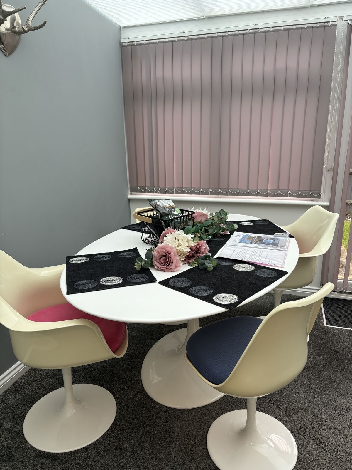 photo for sale Rudi Bonzanini Tulip Dining Chairs & Dining Table