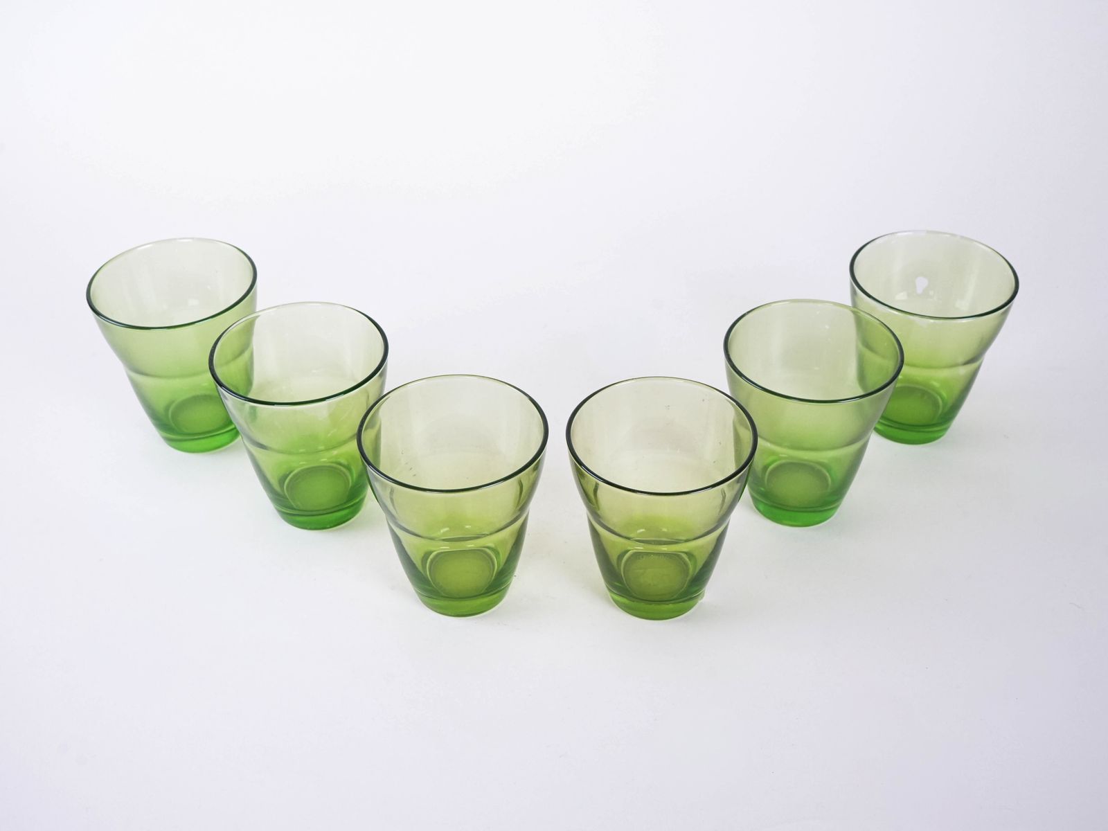 Set Of Green Glasses, Italian Design, 1980s, Production: Italy photo Home Decor