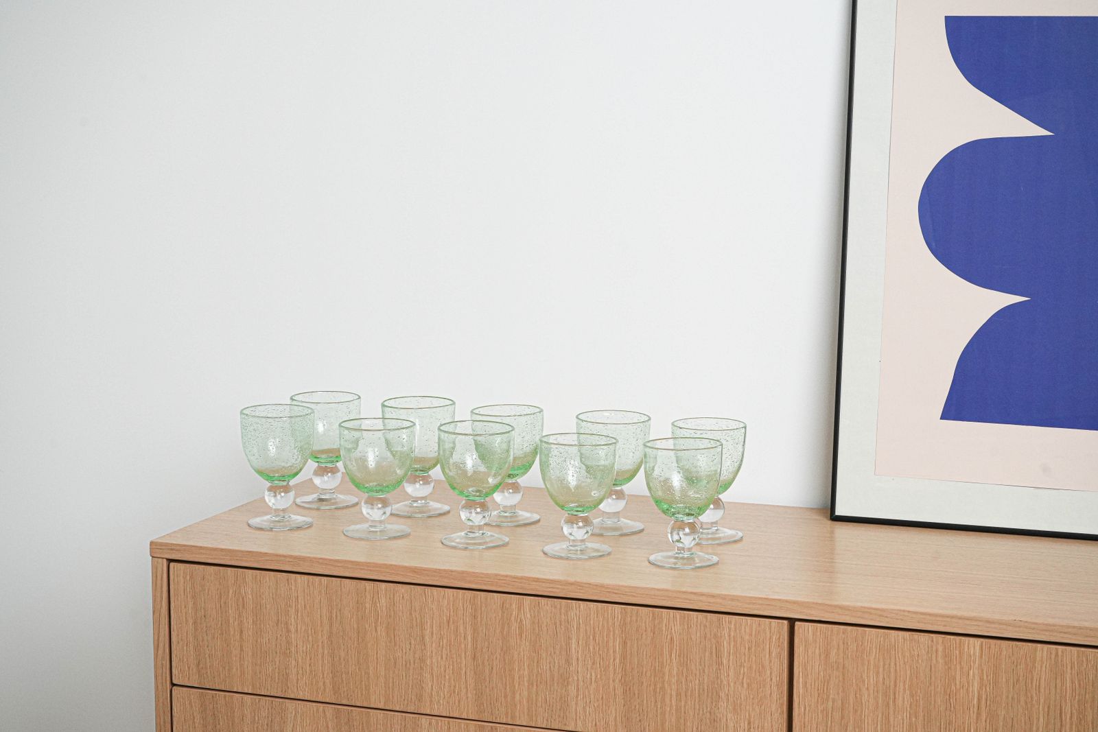 Set Of Bubble Champagne Glasses, Italian Design, 1970s, Production: Italy photo furniture