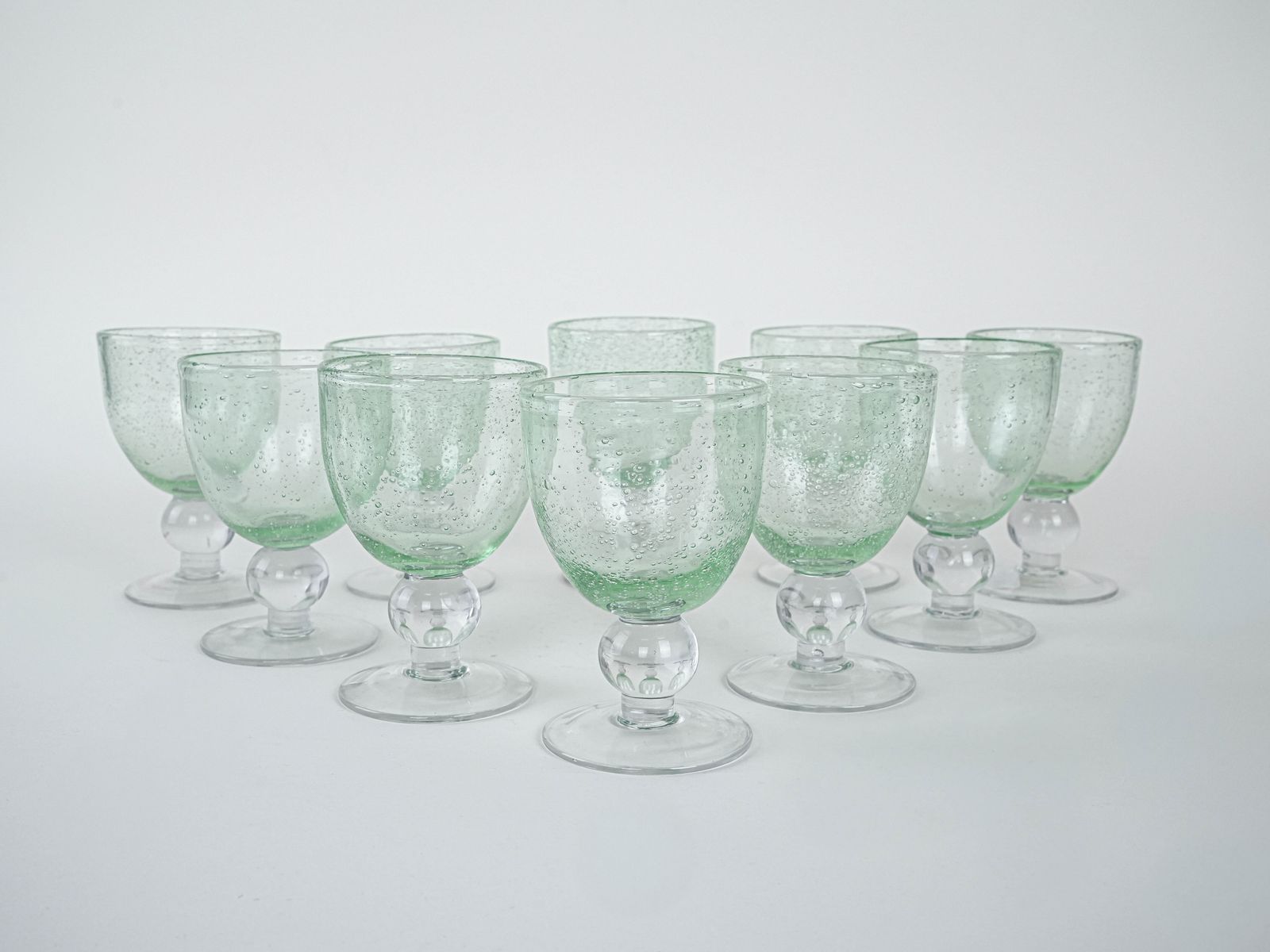 Set Of Bubble Champagne Glasses, Italian Design, 1970s, Production: Italy photo for sale