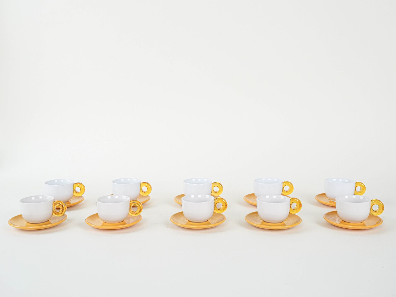 Set Of Porcelain Cups, Italian Design, 1970s, Production: Italy photo for sale