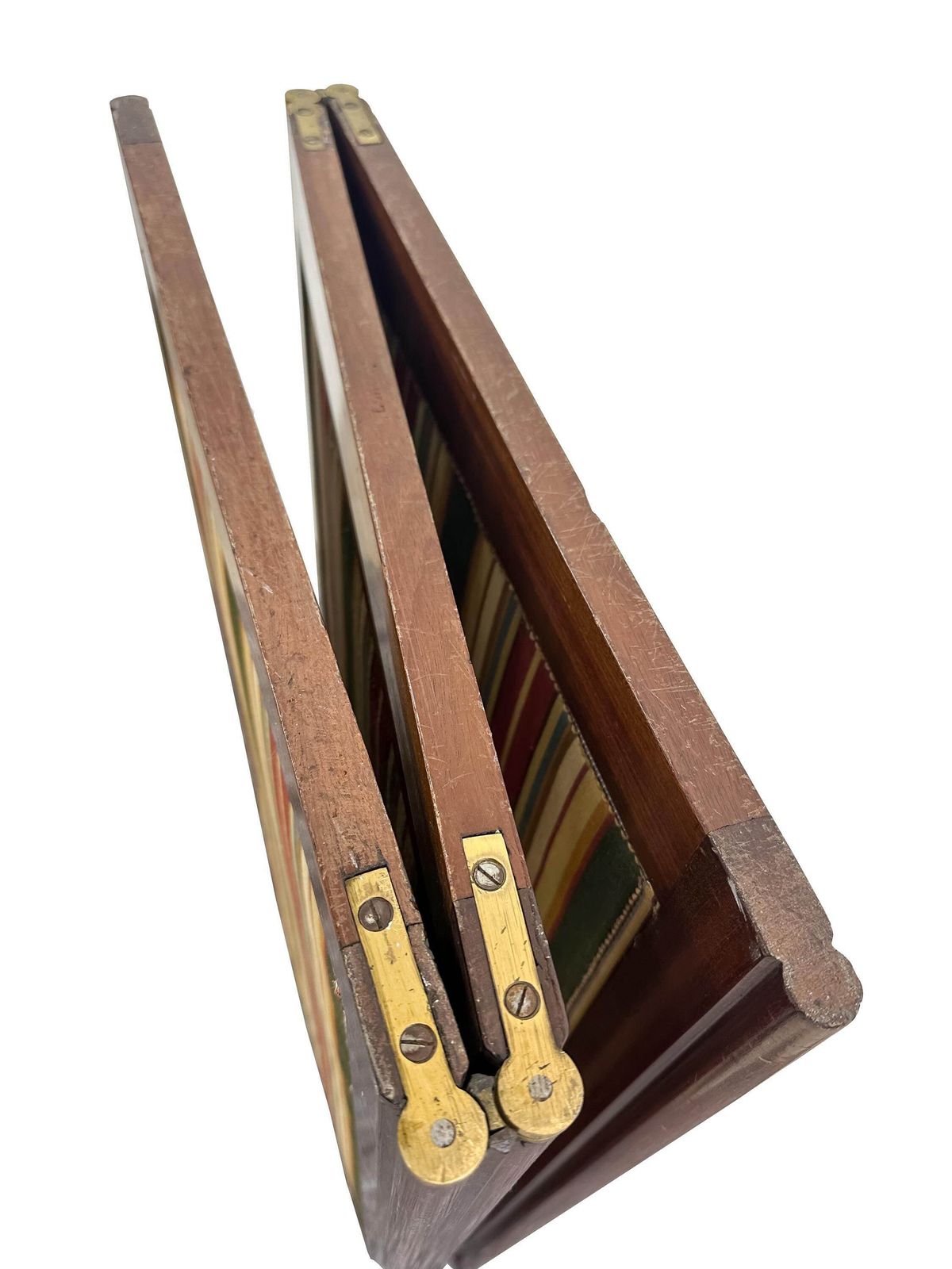 photo furniture L.Moreau Mahogany Three Panel Room Divider Upholstered With Mechanism   Louis XVI Circa 1780’s