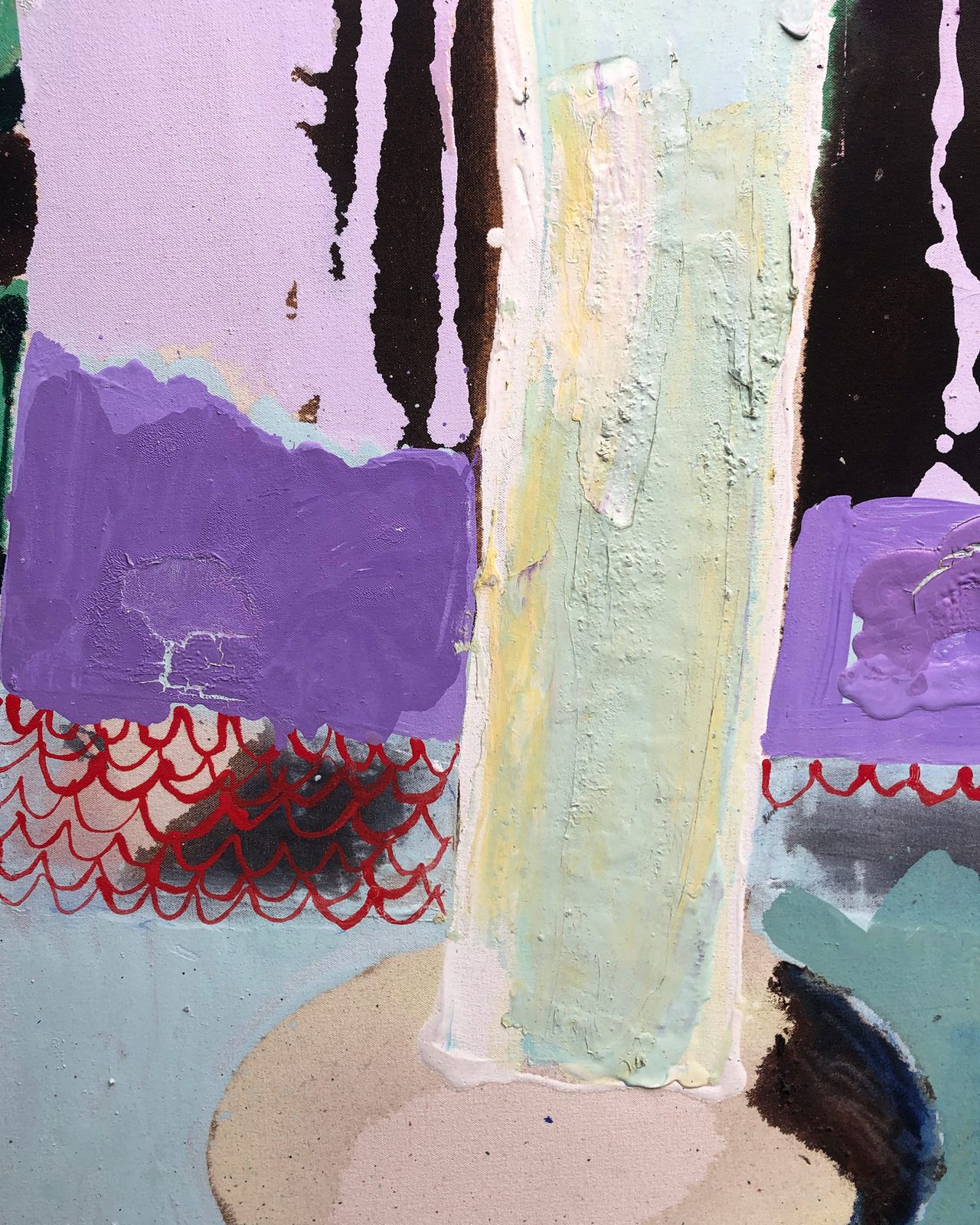 Knockout Large Contemporary Painting, Liz Arnold, photo vinterior