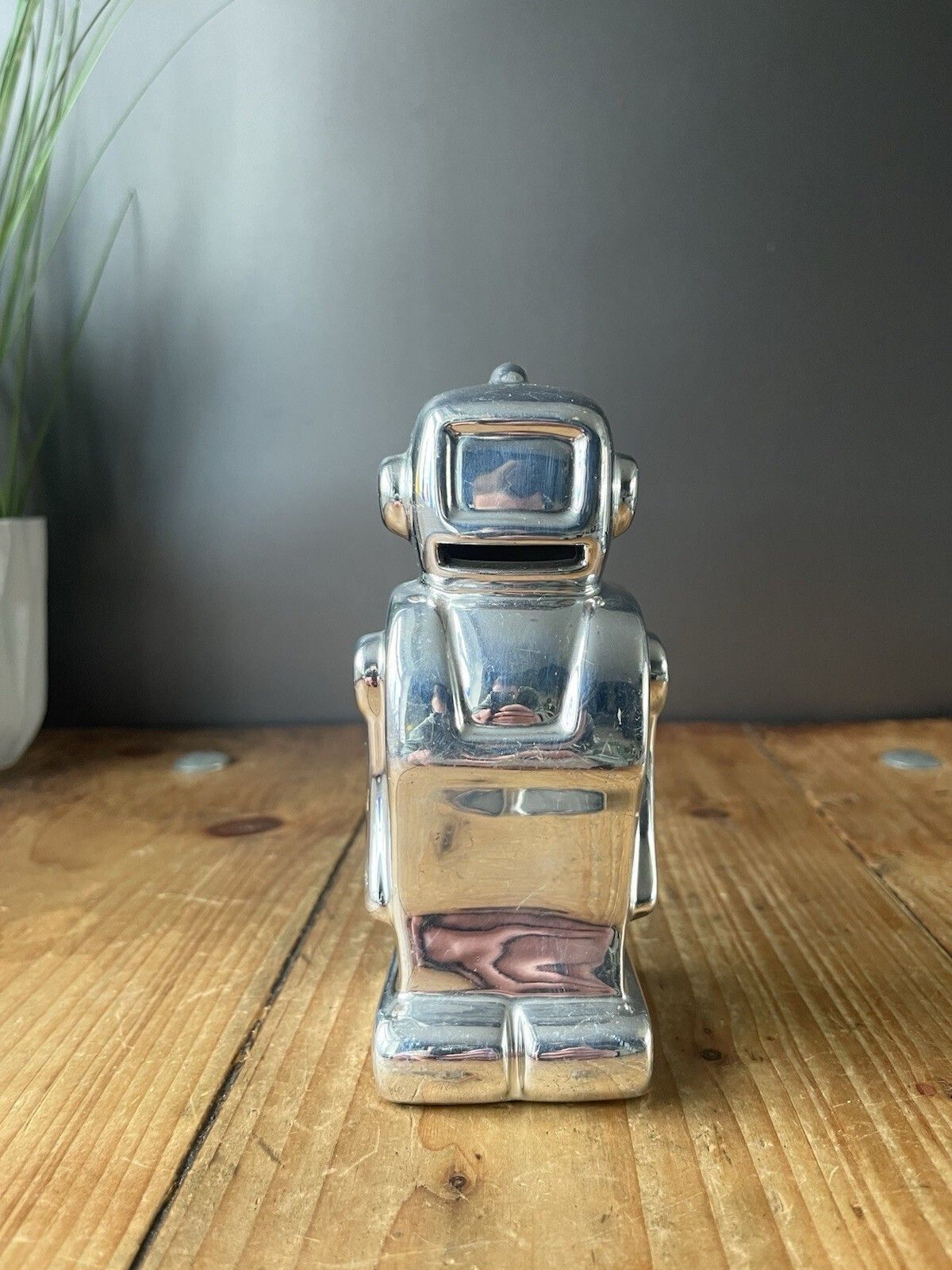 Vintage Ceramic Robot Money Box Coin Bank Space Age Retro Sci Fi Mcm Astronaut photo Home Decor