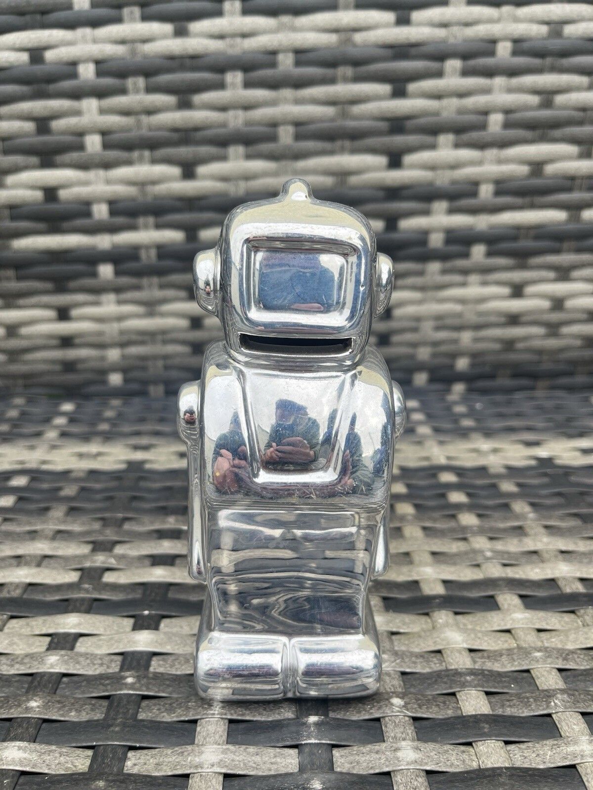 50.0 Vintage Ceramic Robot Money Box Coin Bank Space Age Retro Sci Fi Mcm Astronaut photo