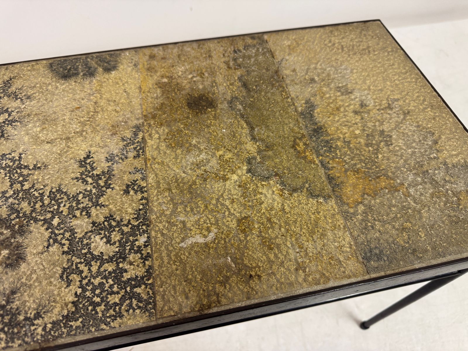 1960s French Stone Tile Topped Coffee Table photo 495.0
