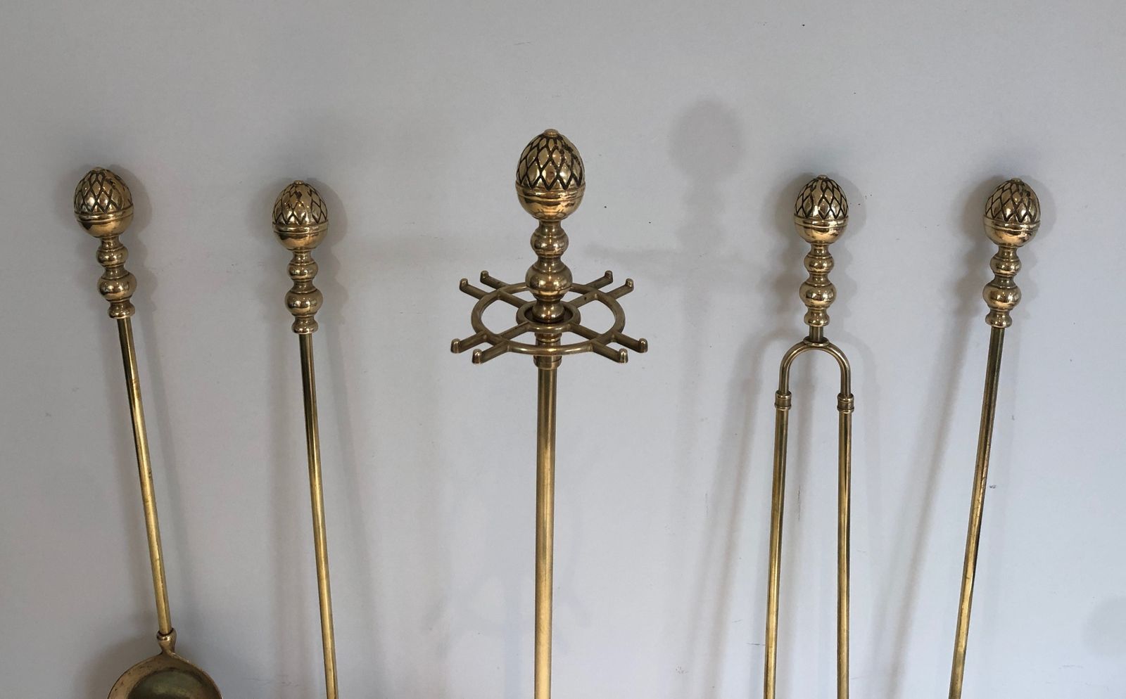 Neoclassical Style Brass Pineapple Fireplace Tools photo Home Fixtures