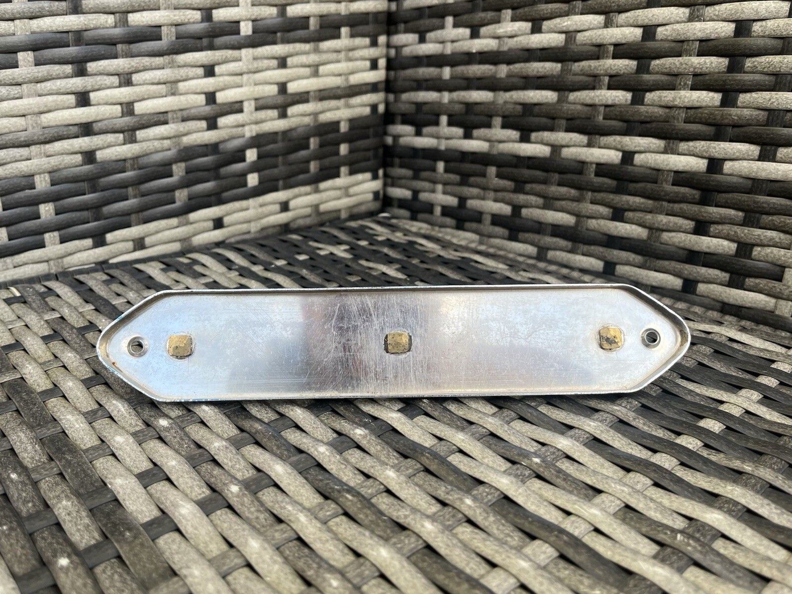 Furniture 1950's Mid Century French 3 Peg Chrome Sputnik Atomic Coat Hat Hook Stand Retro photo