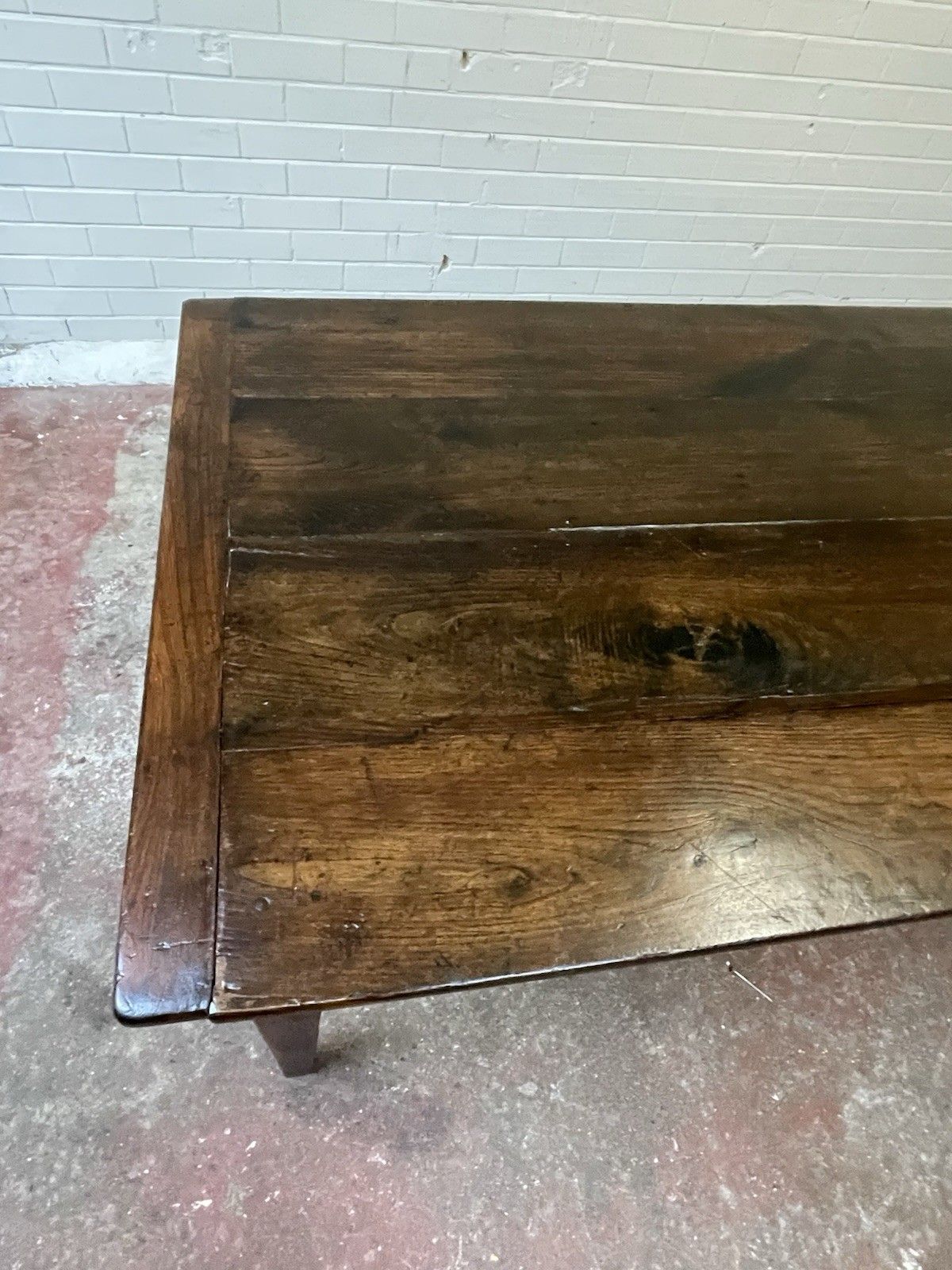 An Absolutely Sensational Late 18th Century Oak French Table. photo vintage