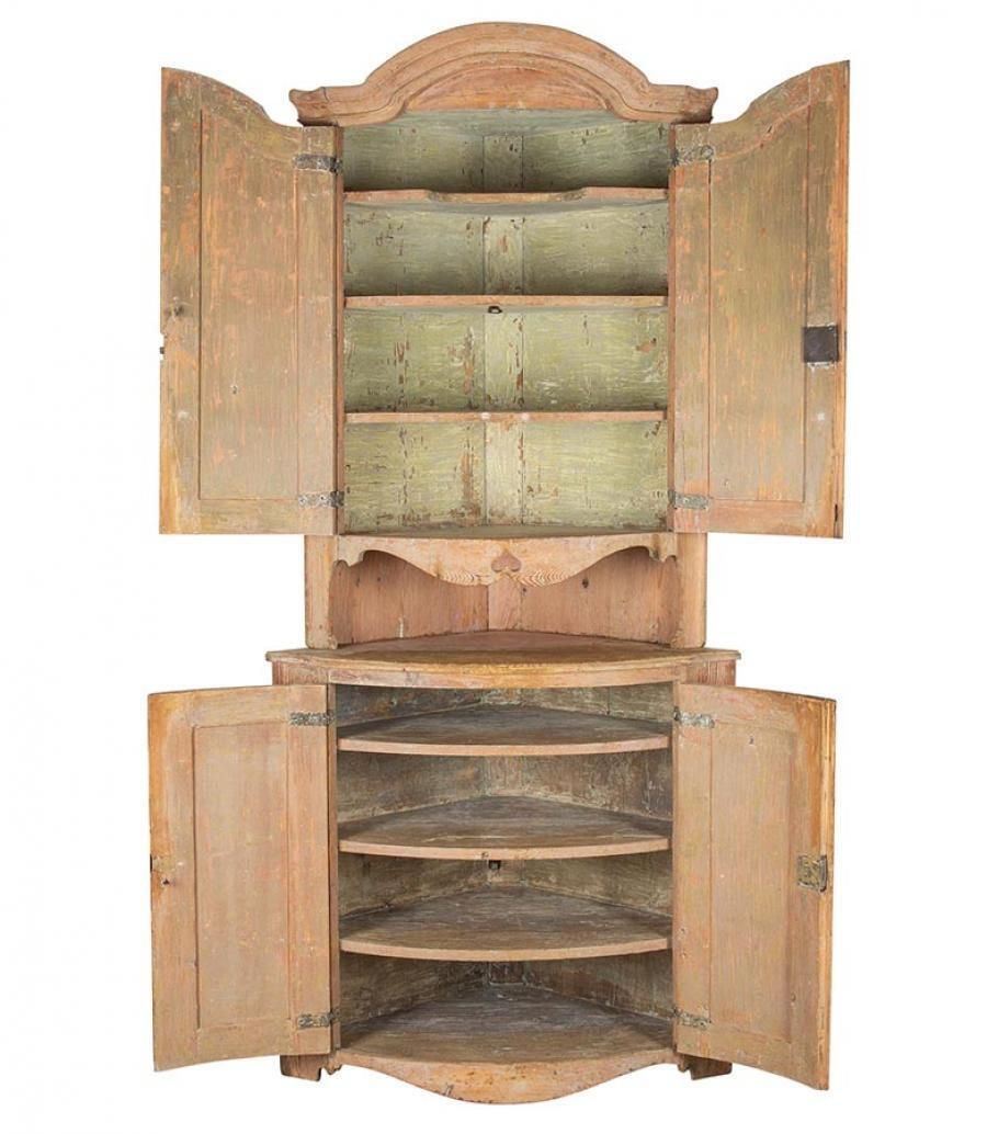 19th Century Two Part Rococo Corner Cabinet photo furniture