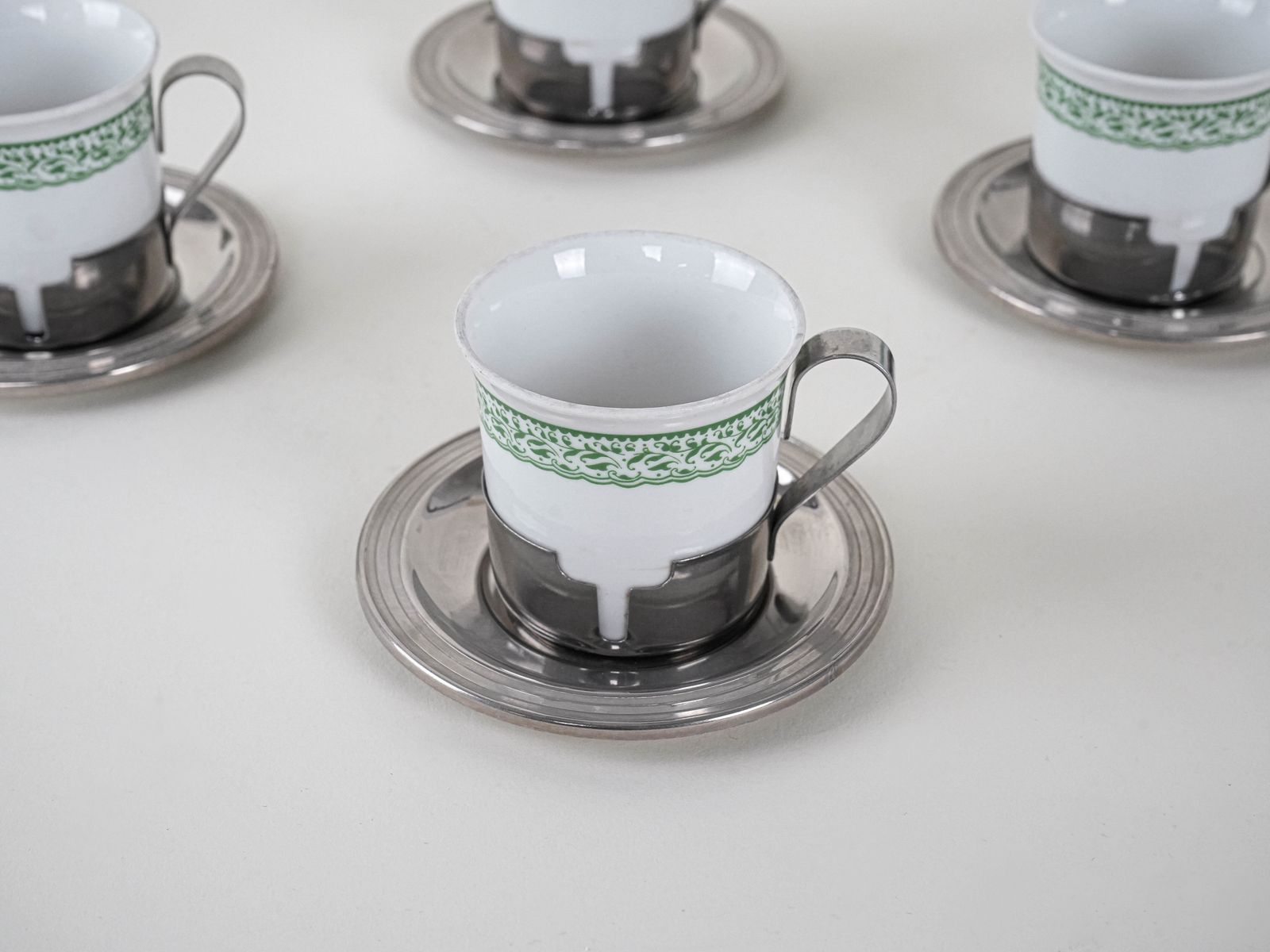 Set Espressokopjes, Italiaans Design, Jaren 1980, Made In Italy photo vinterior