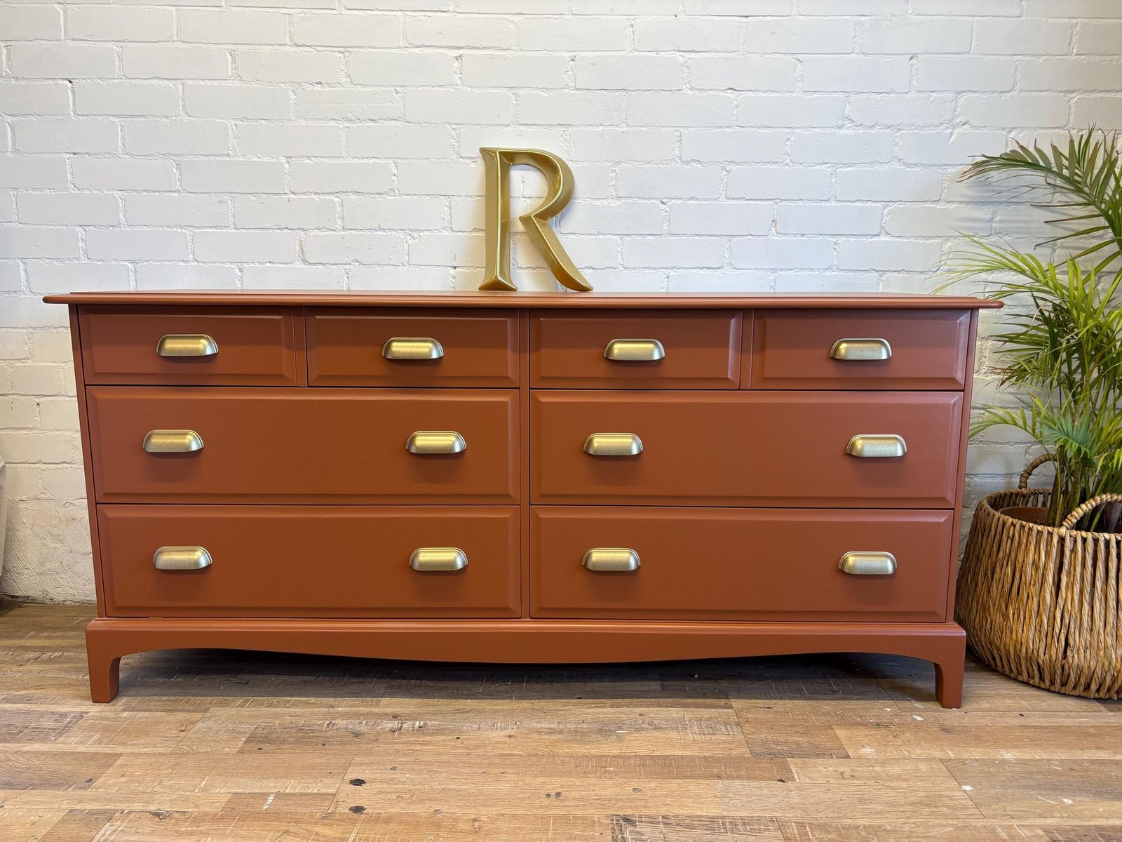 Stag Minstrel 8 Drawer Captains Chest Painted In Muscavado By Little Greene
