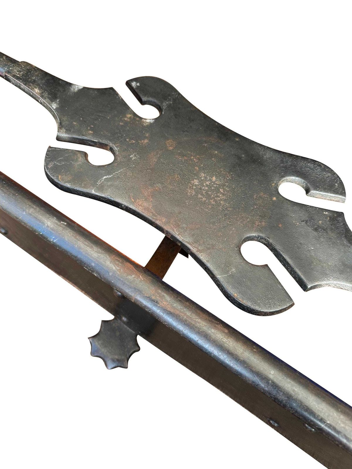 Antique Victorian Fire Fender Guard Range Kerb Wrought Iron Handmade   19th Century photo for sale