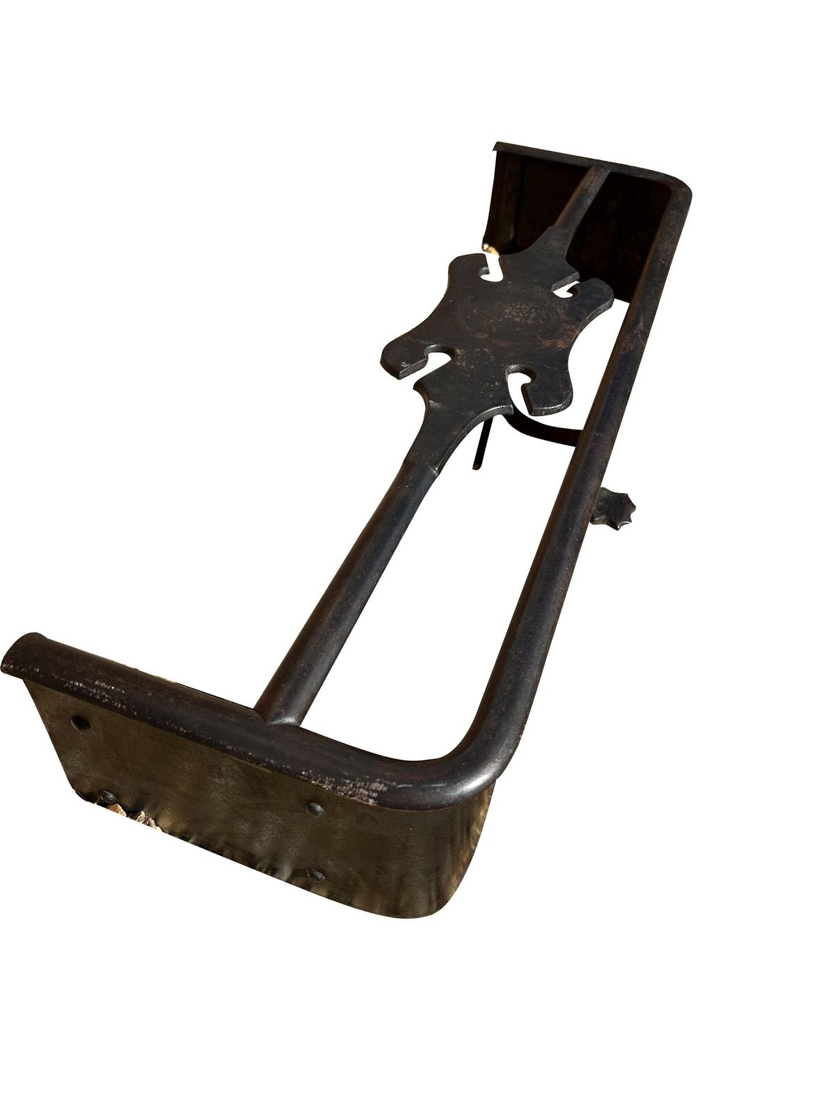 Antique Victorian Fire Fender Guard Range Kerb Wrought Iron Handmade   19th Century photo Home Fixtures
