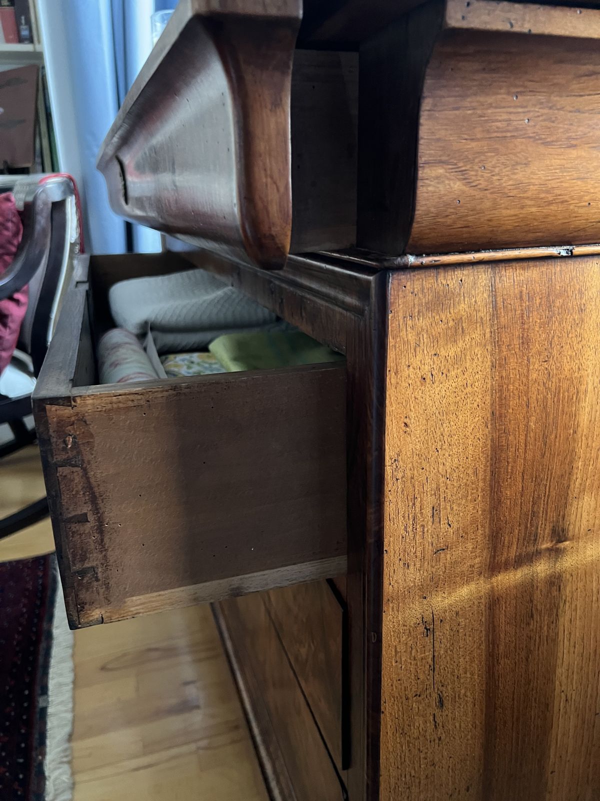 A 19th Century French Burr Walnut Louis Philippe Era photo Furniture