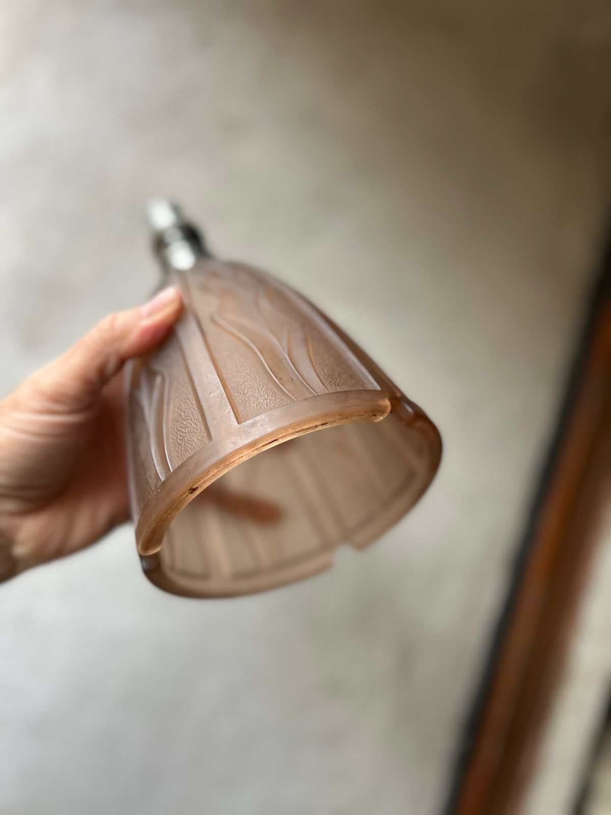 Elegant 1920's Glass Lamp Base In The Manner Of Rene Lalique photo Lighting