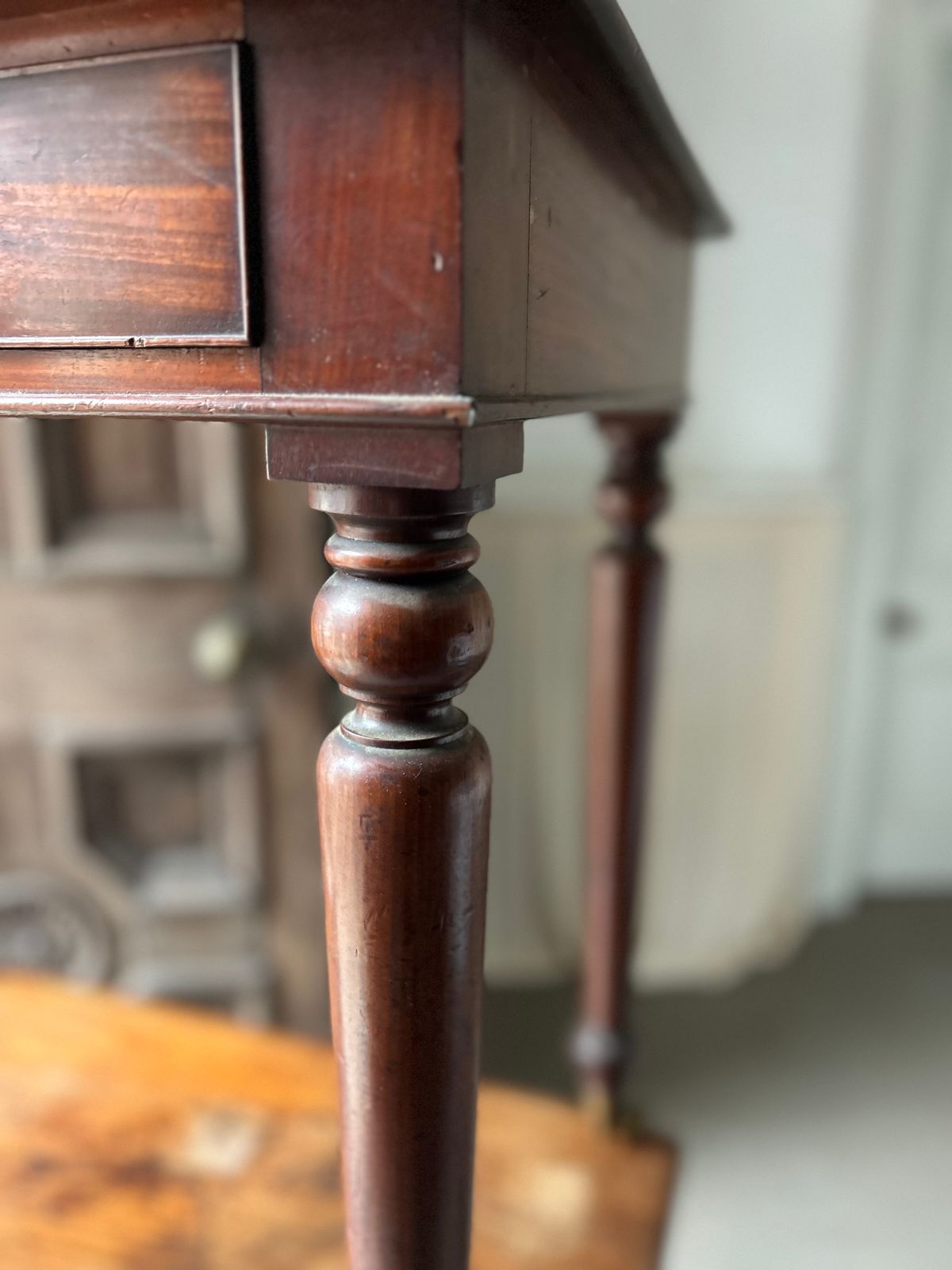 Furniture Rare Pair Of 19th Century Country House Writing Tables photo