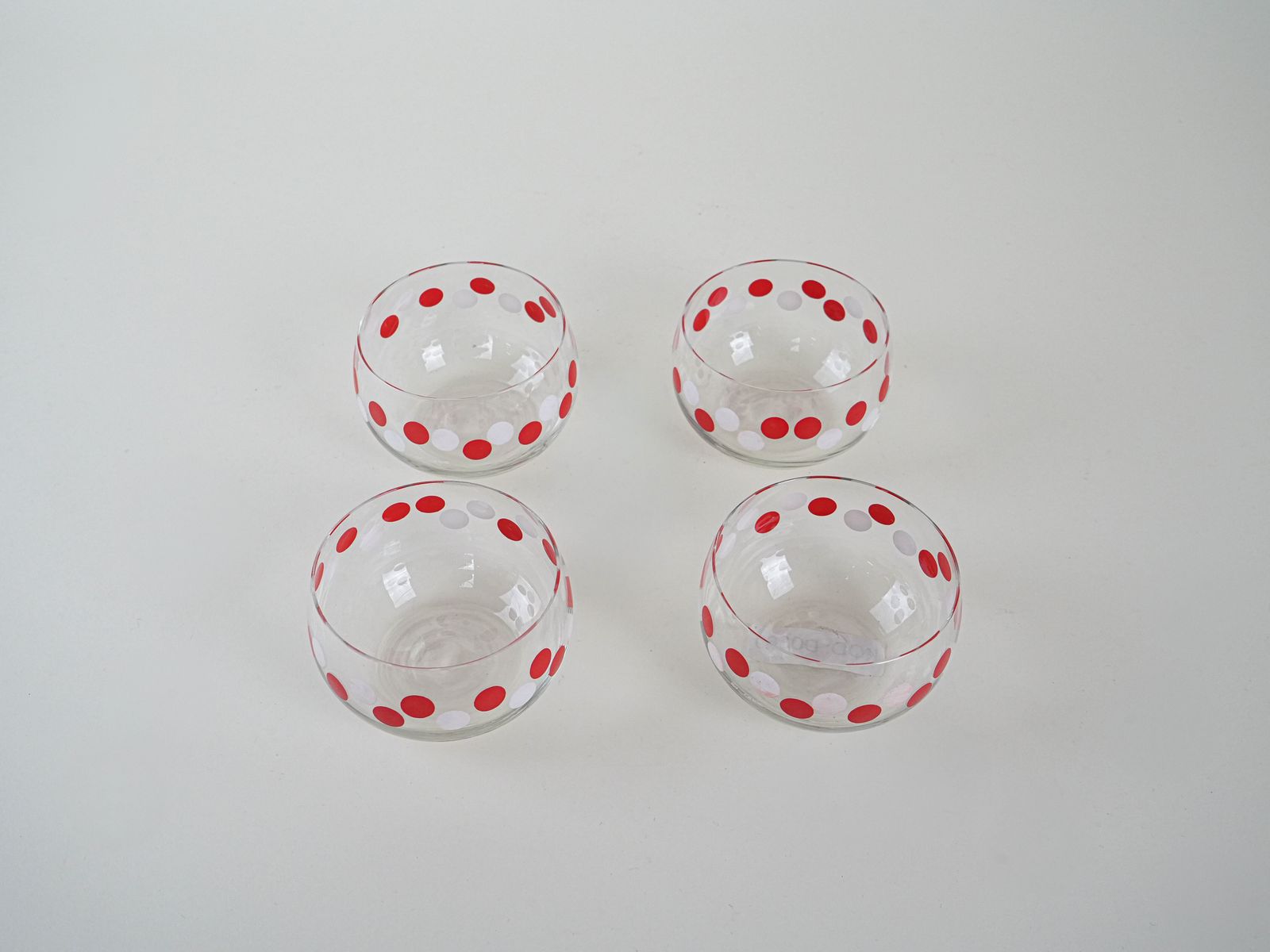 Set Of Glass Bowls  Italian Design 1980s  Made In Italy photo Home Decor