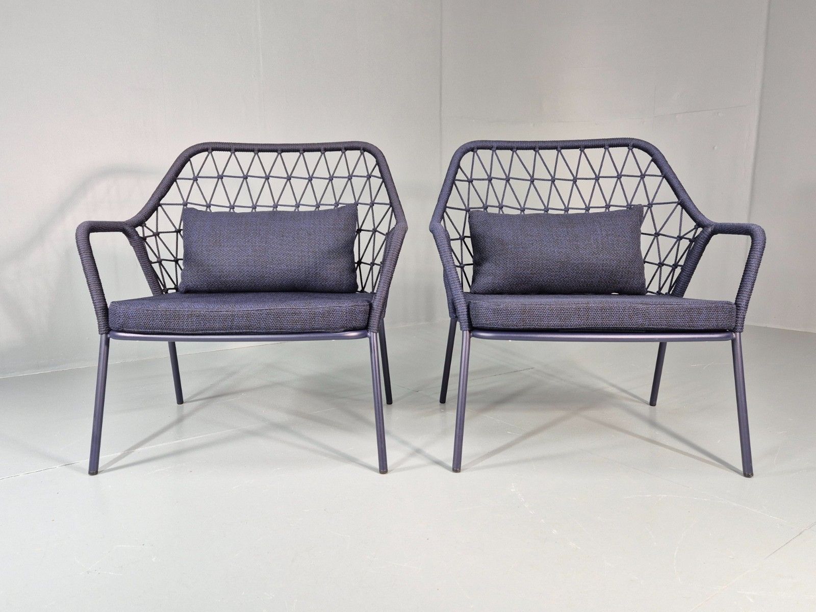 2 Pedrali Panarea 3679 Chairs Modern Design Blue Italian Eb11426 Mnor photo 800.0