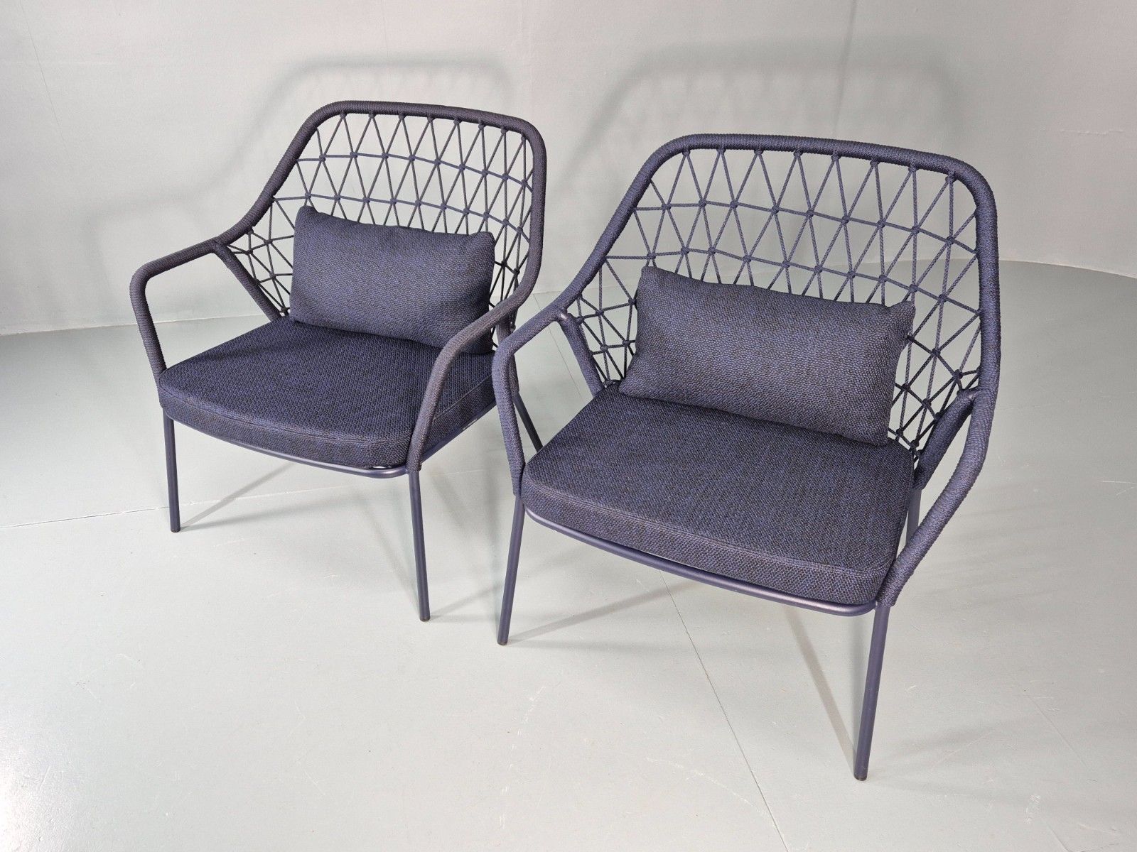 2 Pedrali Panarea 3679 Chairs Modern Design Blue Italian Eb11426 Mnor photo vinterior