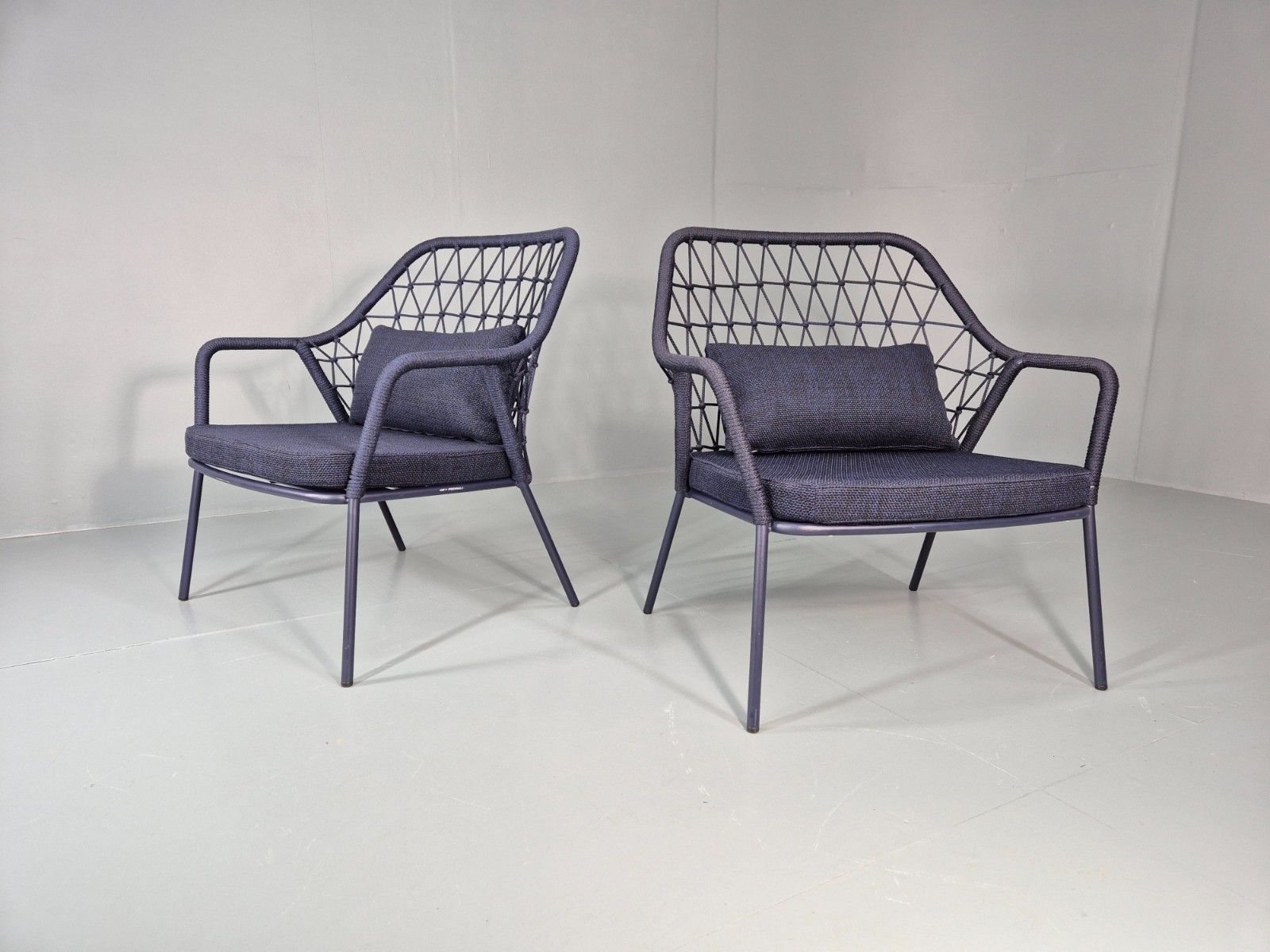 2 Pedrali Panarea 3679 Chairs Modern Design Blue Italian  Eb11430 Mnor photo furniture