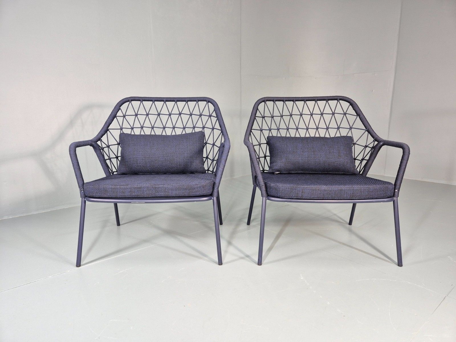 2 Pedrali Panarea 3679 Chairs Modern Design Blue Italian  Eb11430 Mnor photo Furniture