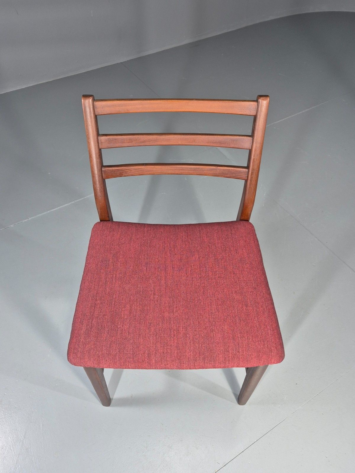 Danish Mid Century Dining Chair In Teak 1970s New Upholstery Retro Eb11525 Mdin photo for sale