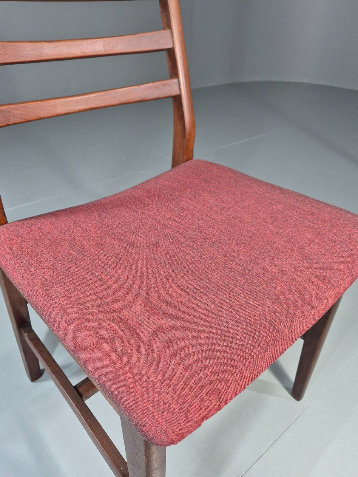 Danish Mid Century Dining Chair In Teak 1970s New Upholstery Retro Eb11525 Mdin photo Furniture