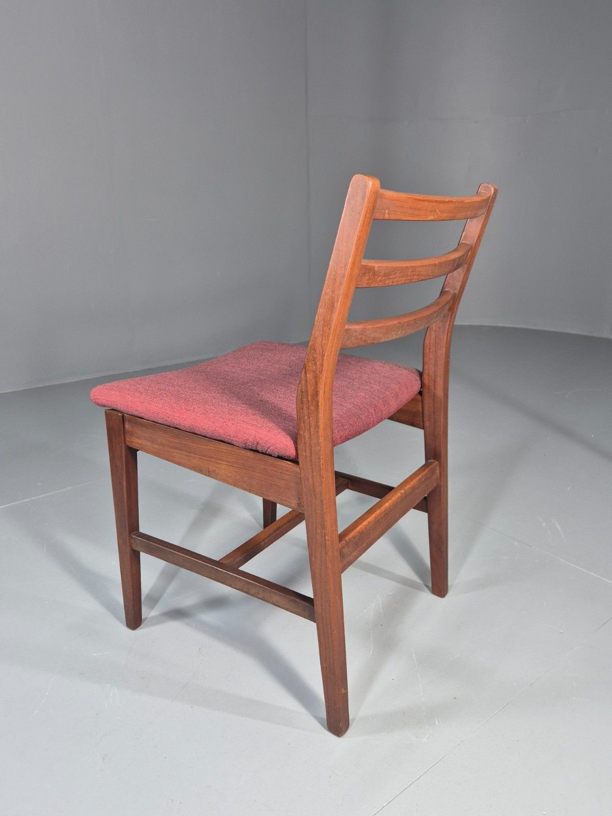 Furniture Danish Mid Century Dining Chair In Teak 1970s New Upholstery Retro Eb11525 Mdin photo