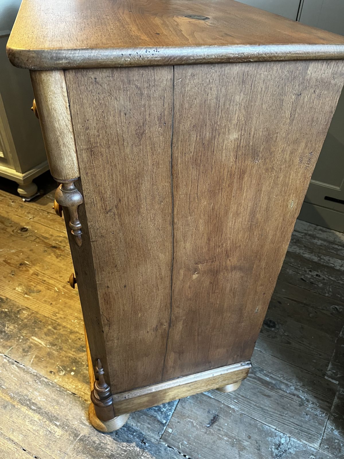 A Victorian Decorative Fruitwood Chest Of Drawers photo buy
