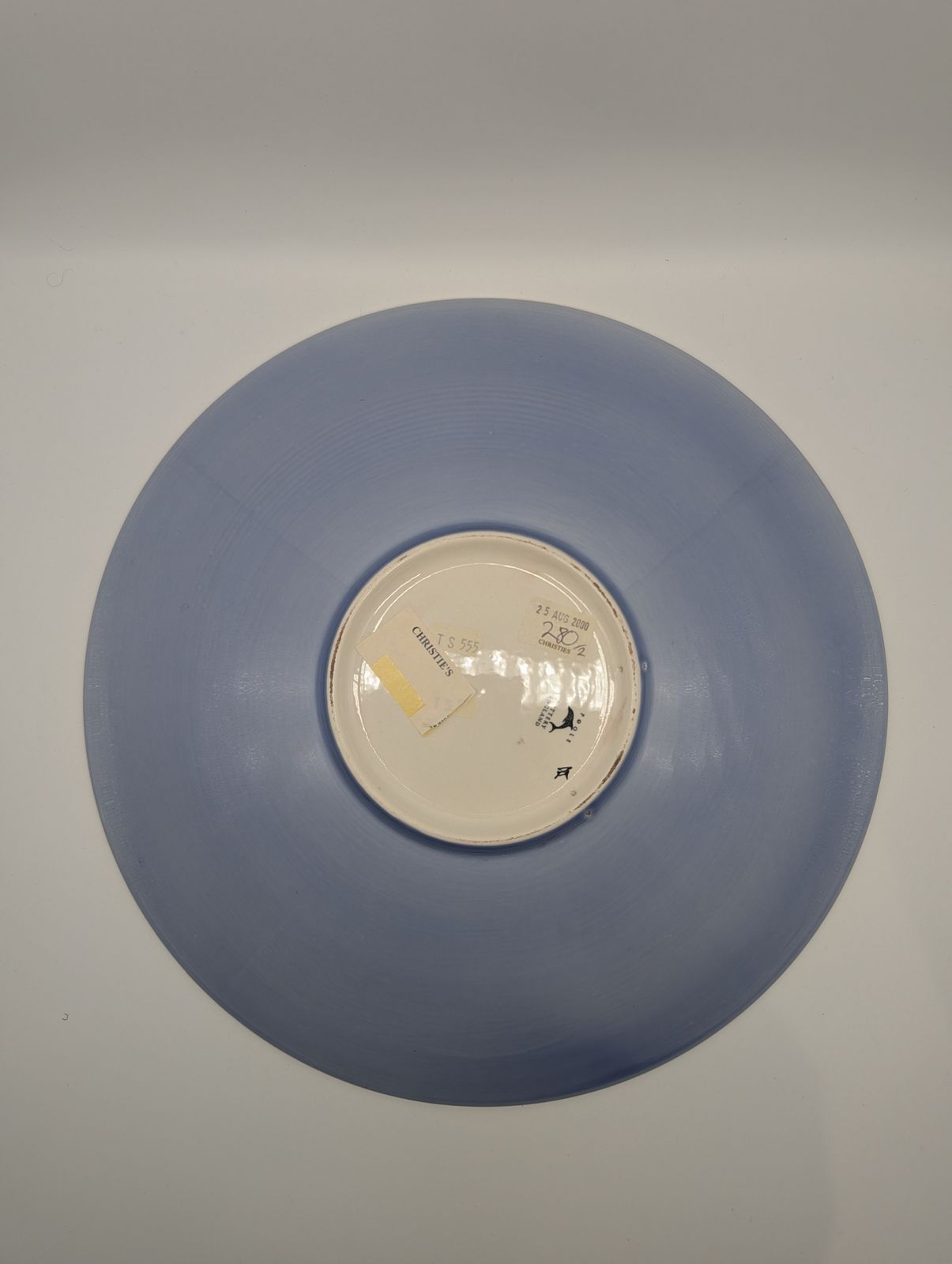 Home Decor Large Poole Pottery Charger, Delphis Inspired, Late 1990s. Hand Painted And Signed photo
