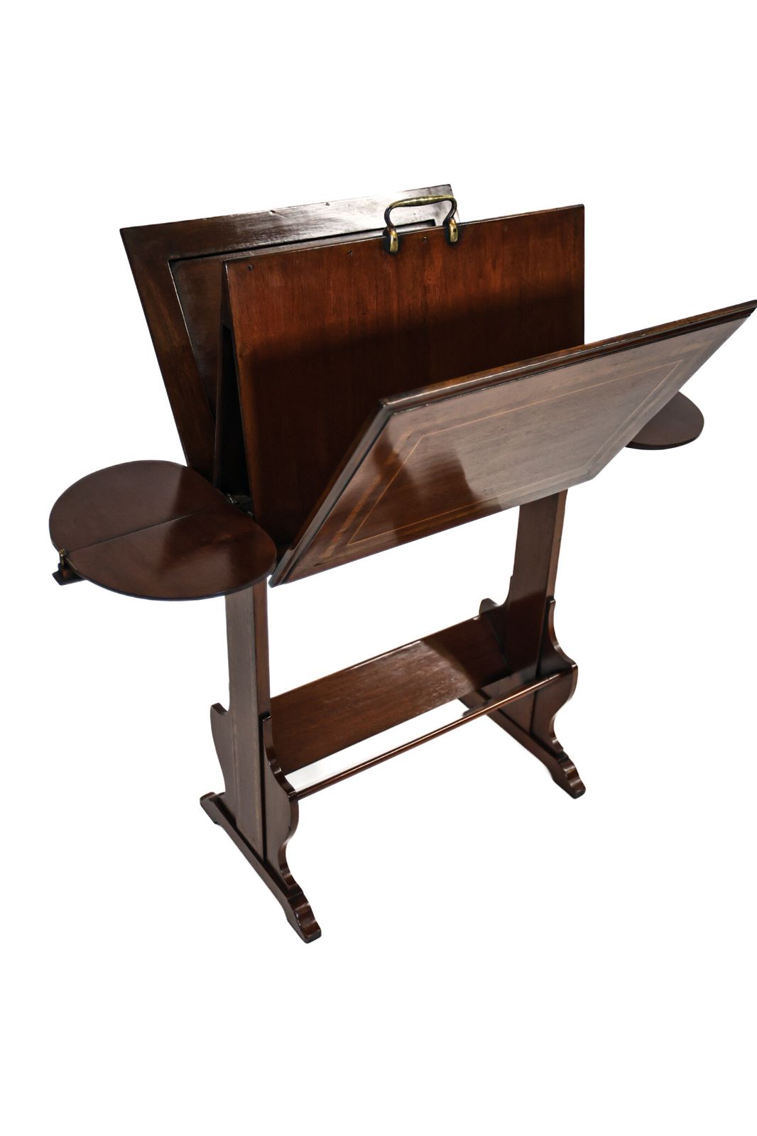 Edwardian Inlaid Mahogany Port Folio Stand