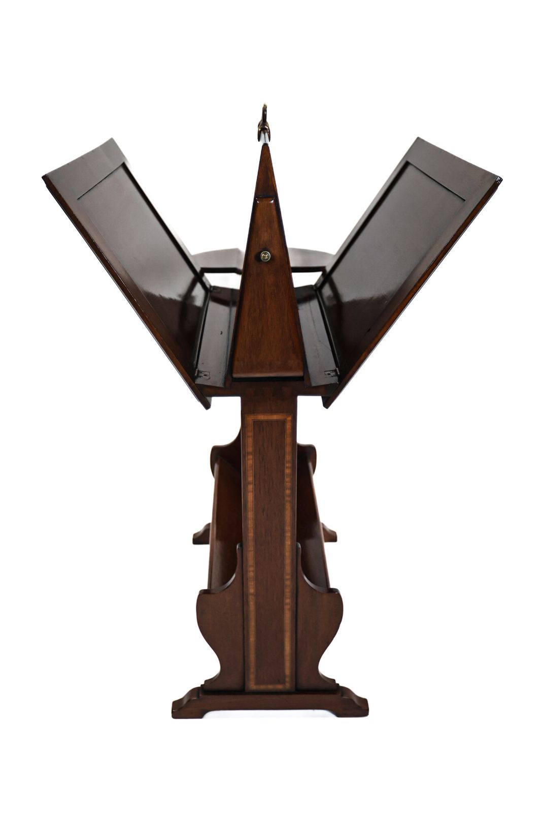 Edwardian Inlaid Mahogany Port Folio Stand photo for sale