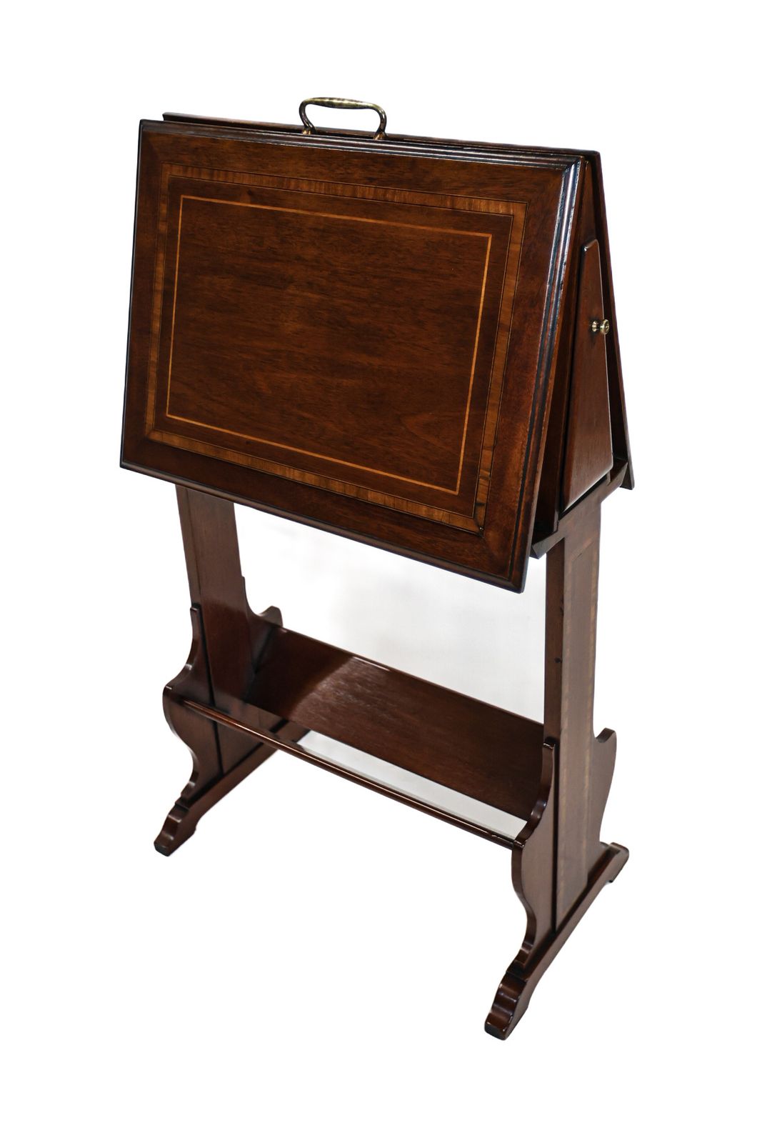 Edwardian Inlaid Mahogany Port Folio Stand photo vinterior