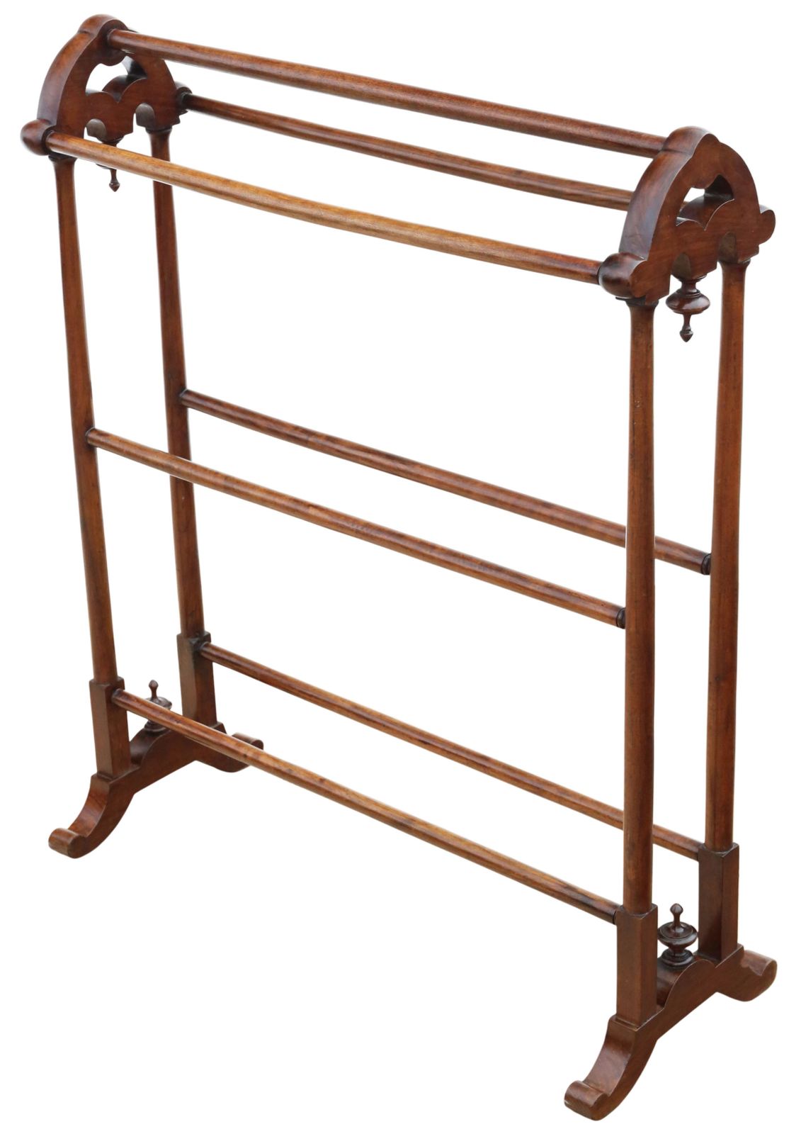 Antique 19th Century Victorian Mahogany Towel Rail Stand – Fine Quality photo furniture