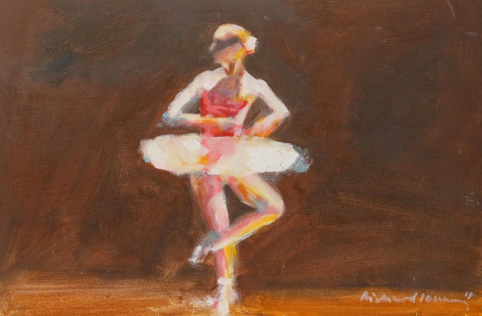 Richard J.S. Young 2019 Oil, Ballet Girl photo furniture