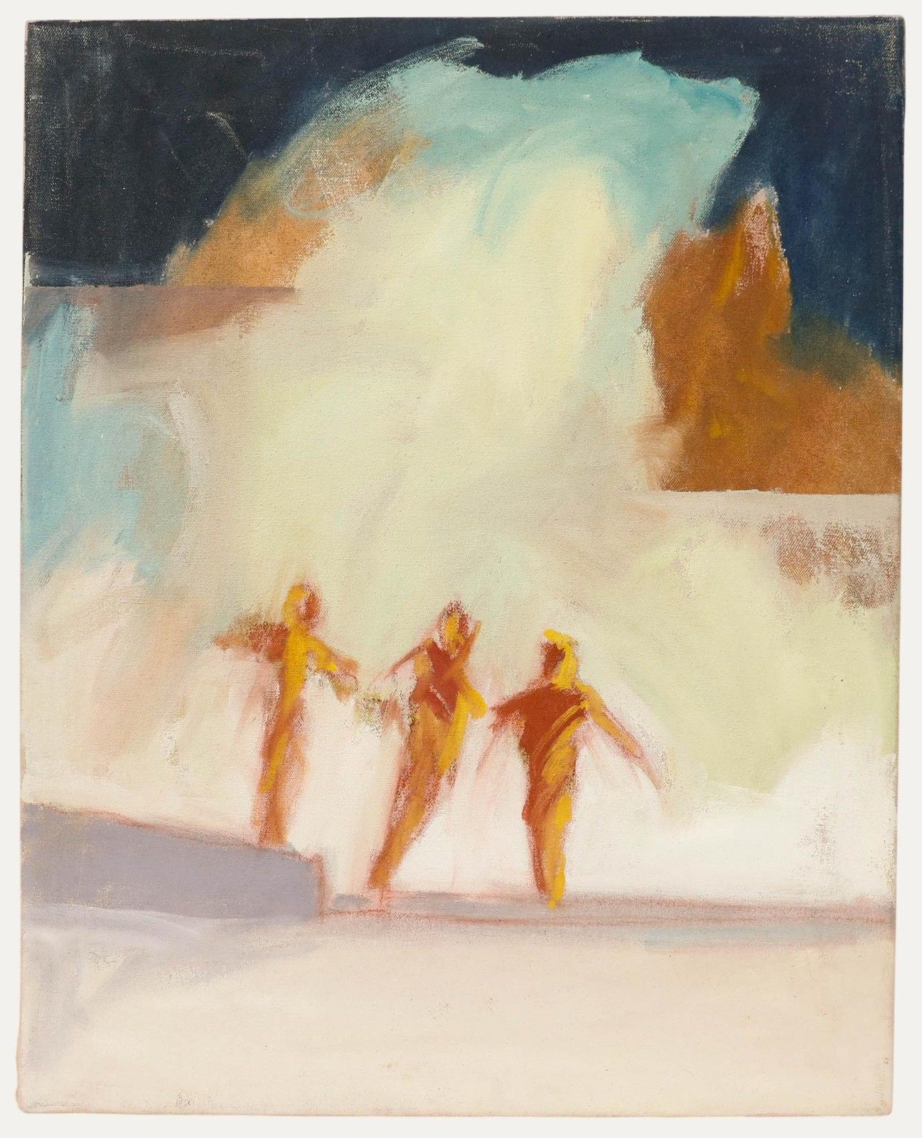 Richard J.S. Young 1998 Oil, Playing In The Ruins