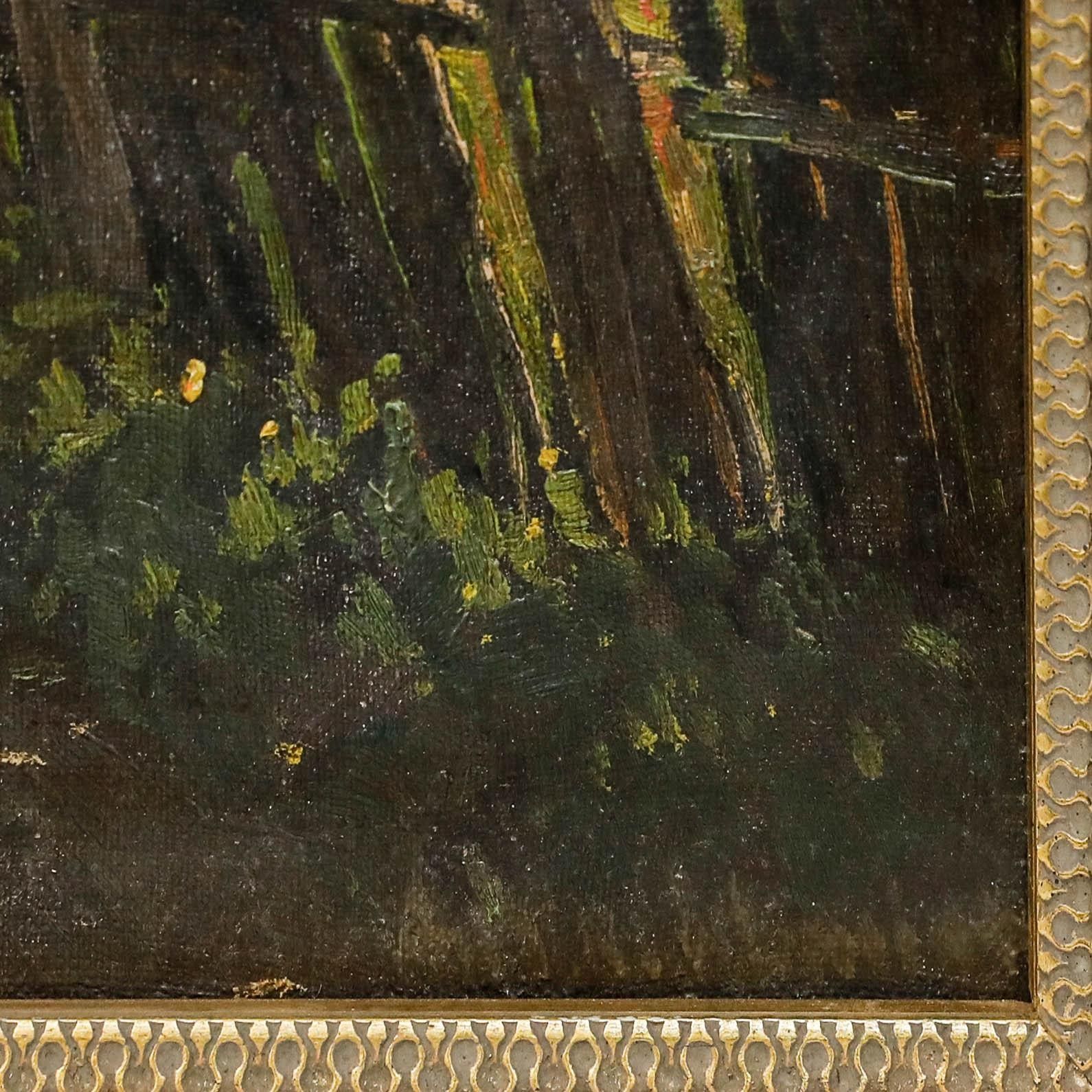 Anton Konrad Schmidt (1887 1974) Mid 20th Century Oil, Through The Village photo vinterior