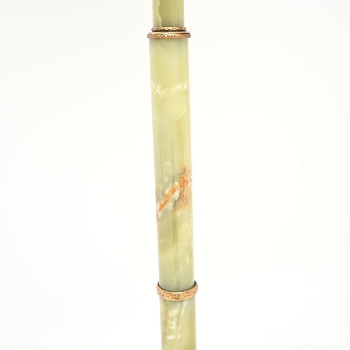 Antique Onyx Marble And Gilt Metal Floor Lamp photo 709.0