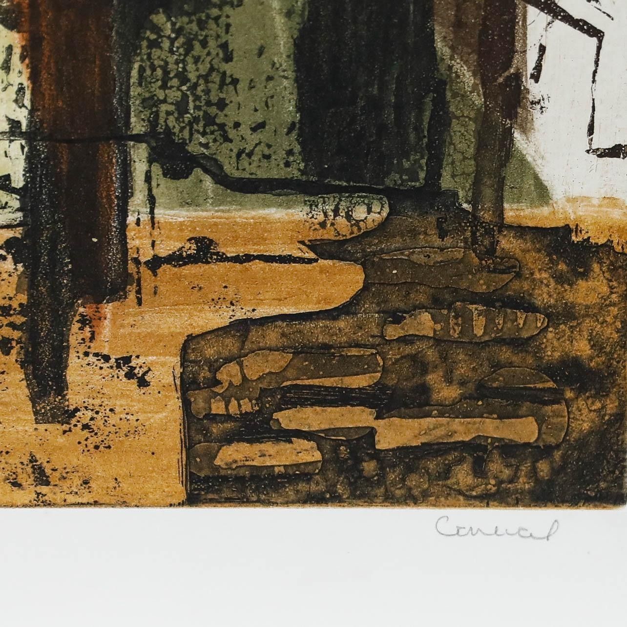 Betty Connal Peebles (1935 1999) 20th Century Collagraph, Summer Day photo vinterior