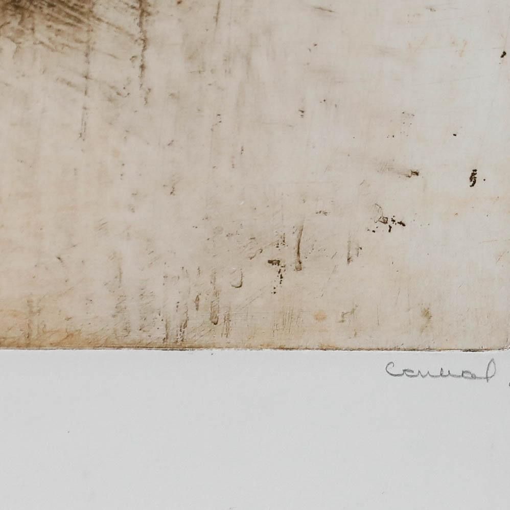 Betty Connal Peebles (1935 1999) 20th Century Collagraph, Structure Aux Champs photo vinterior