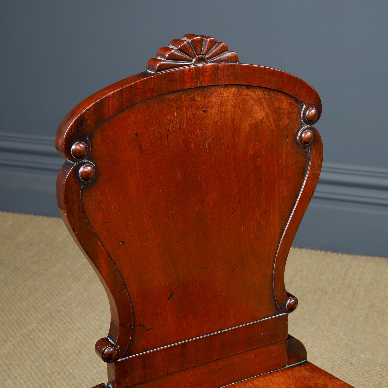 Antique English Regency Mahogany Hall / Occasional Side Chair (Circa 1830) photo for sale