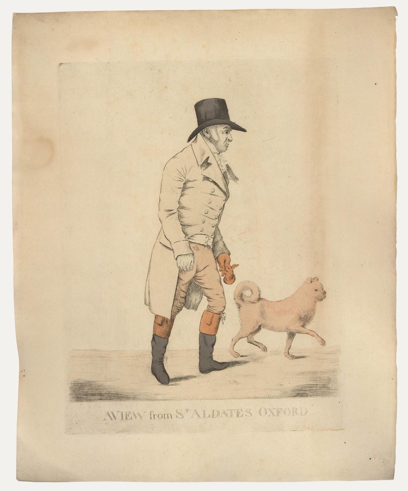 Robert Dighton (1752 1814) 1808 Etching, A View From St. Aldates Oxford