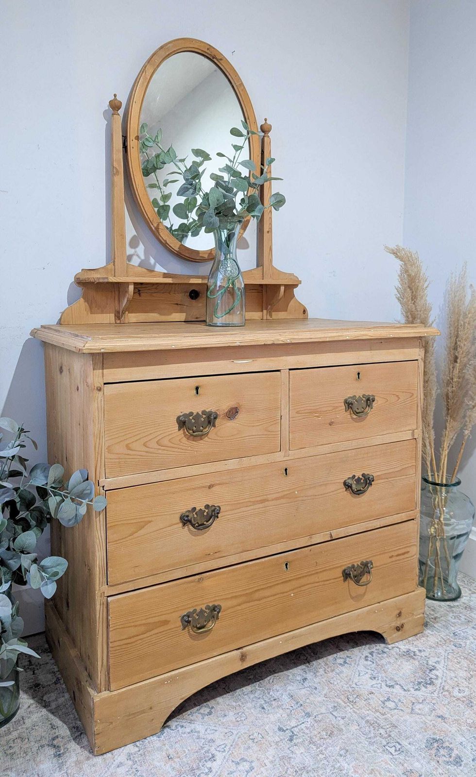 Stunning Pitch Pine Victorian Chest Of Drawers Shows Off It's Age And Use With It's Wonderful Aged Patina, There Are Imperfections As Seen In The Phot photo furniture