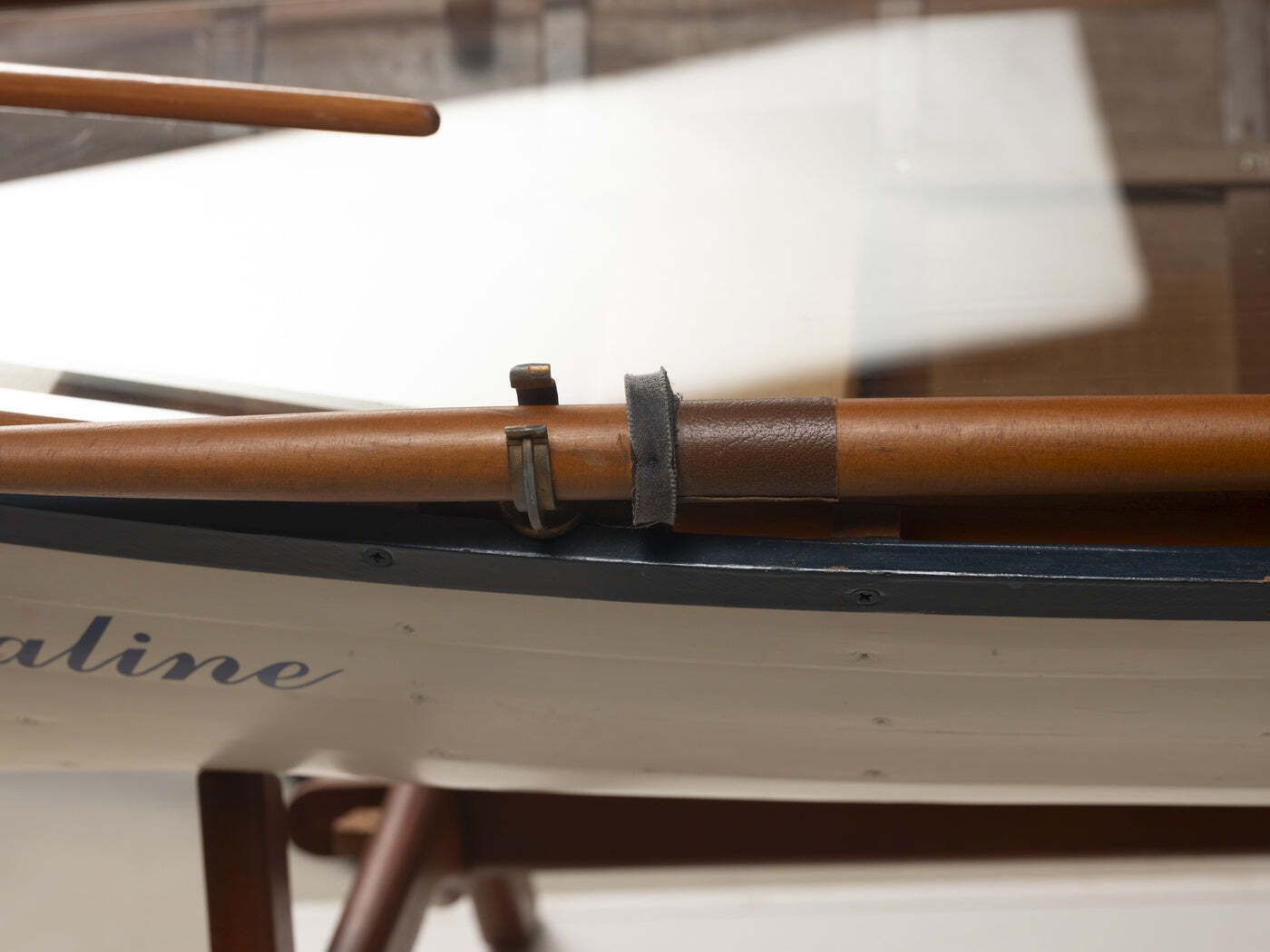 Reimagined Boat Form Coffee Table With Glass Top, Contemporary Design (Post 2000) photo vinterior